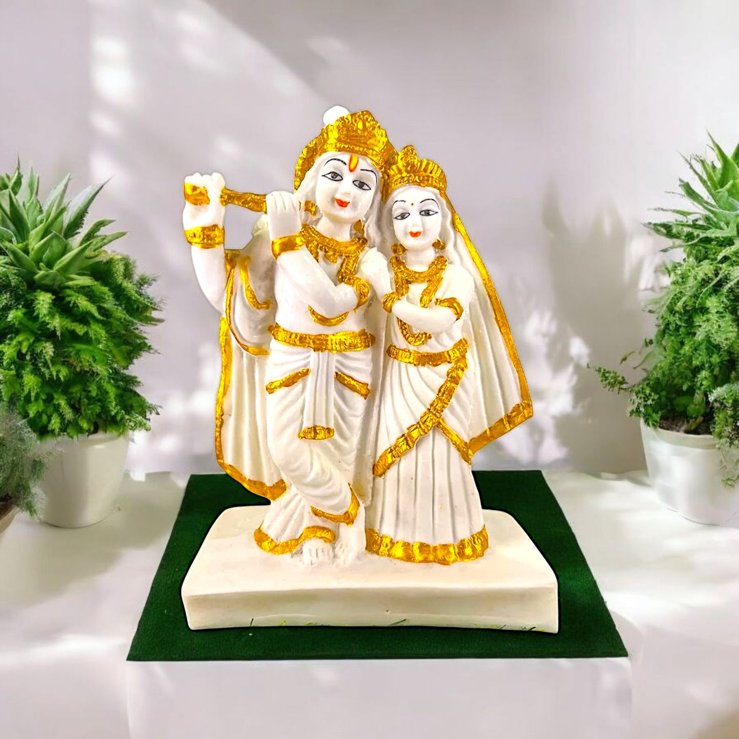 Elegant Krishna and Radha Idol Decor