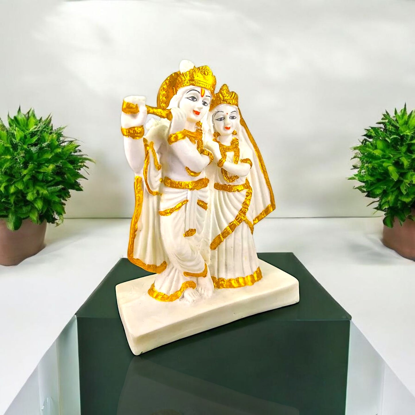 Elegant Krishna and Radha Idol Decor
