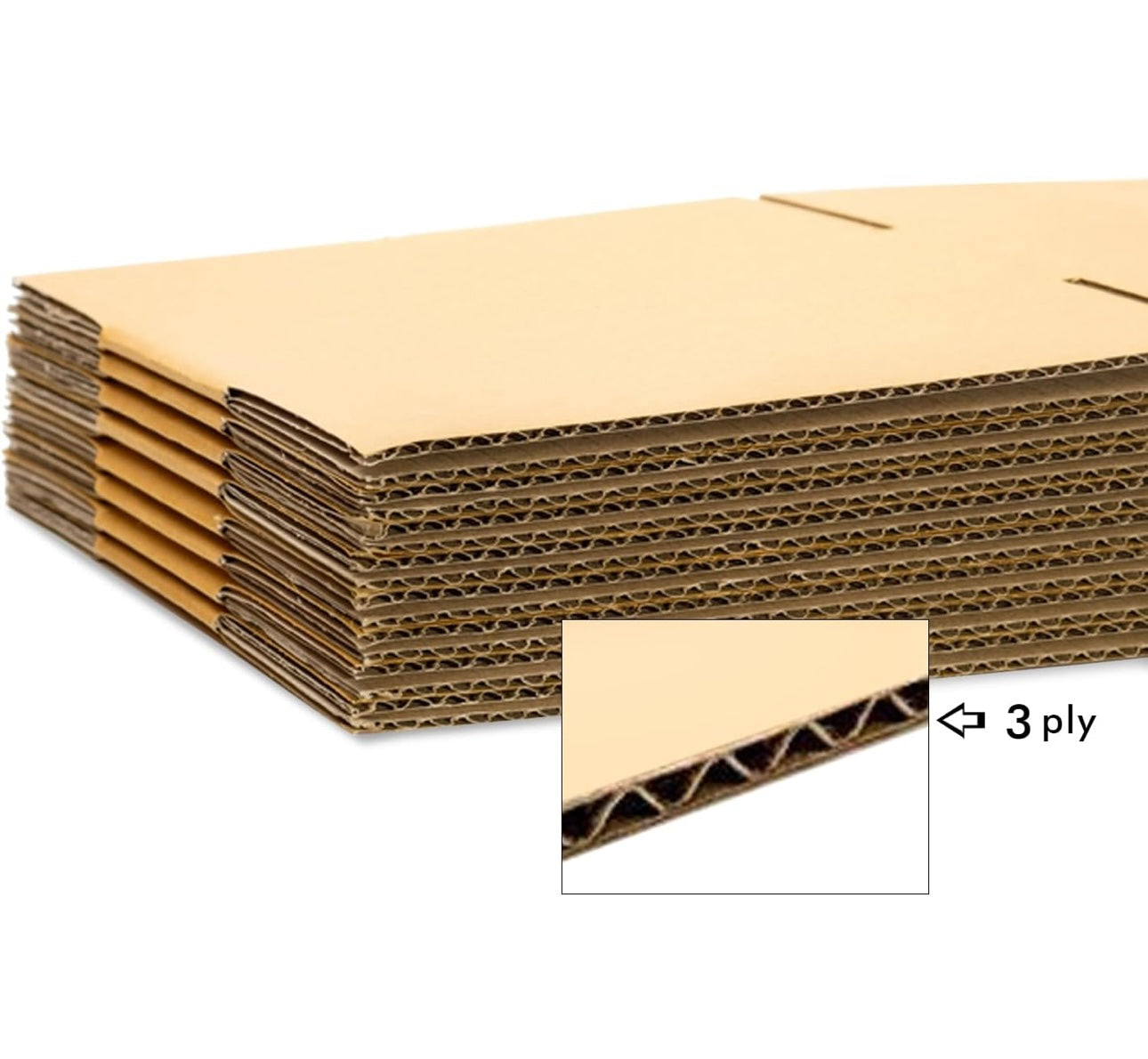 3 Ply Corrugated Packing Box (Set of 25 )