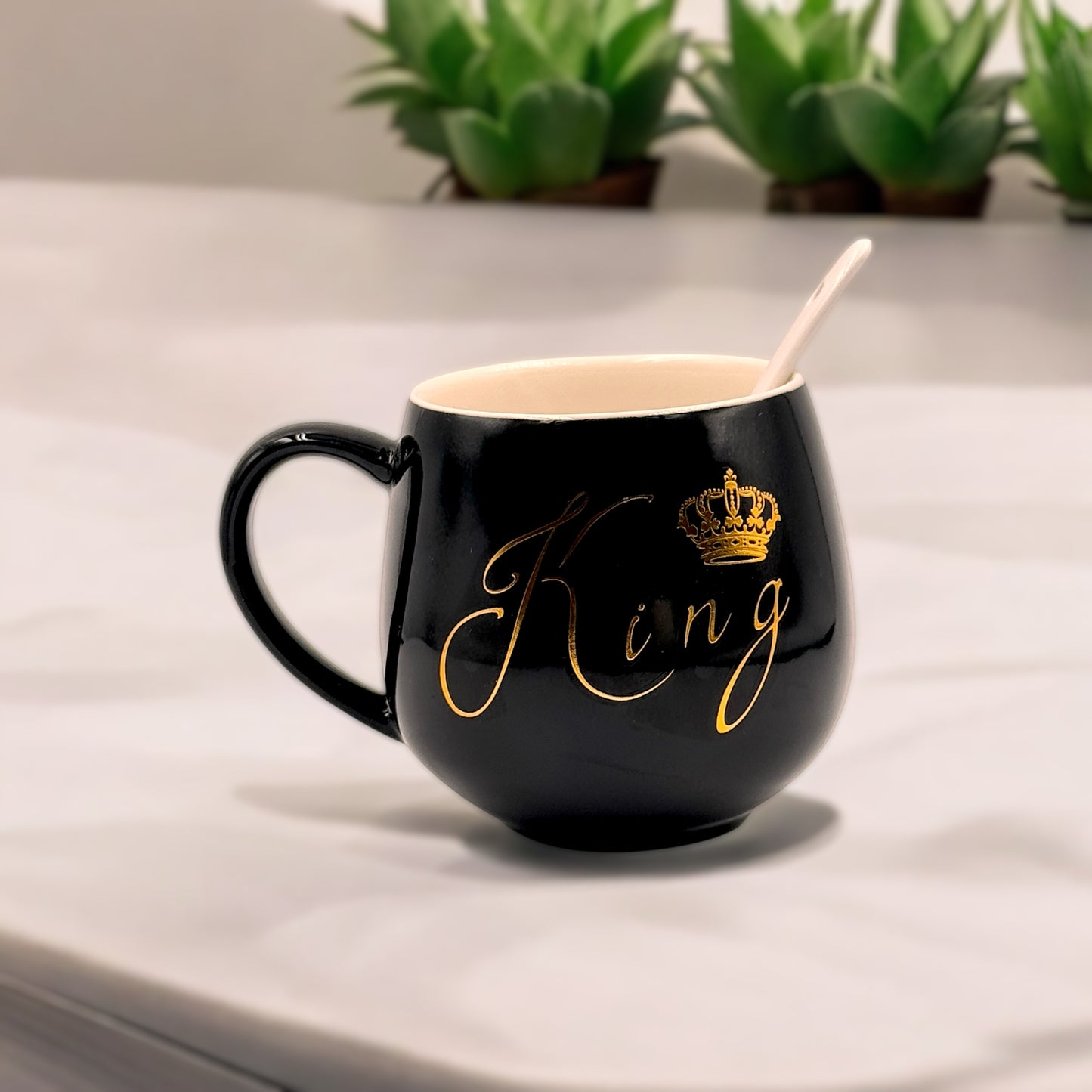 Queen & King Mugs Set