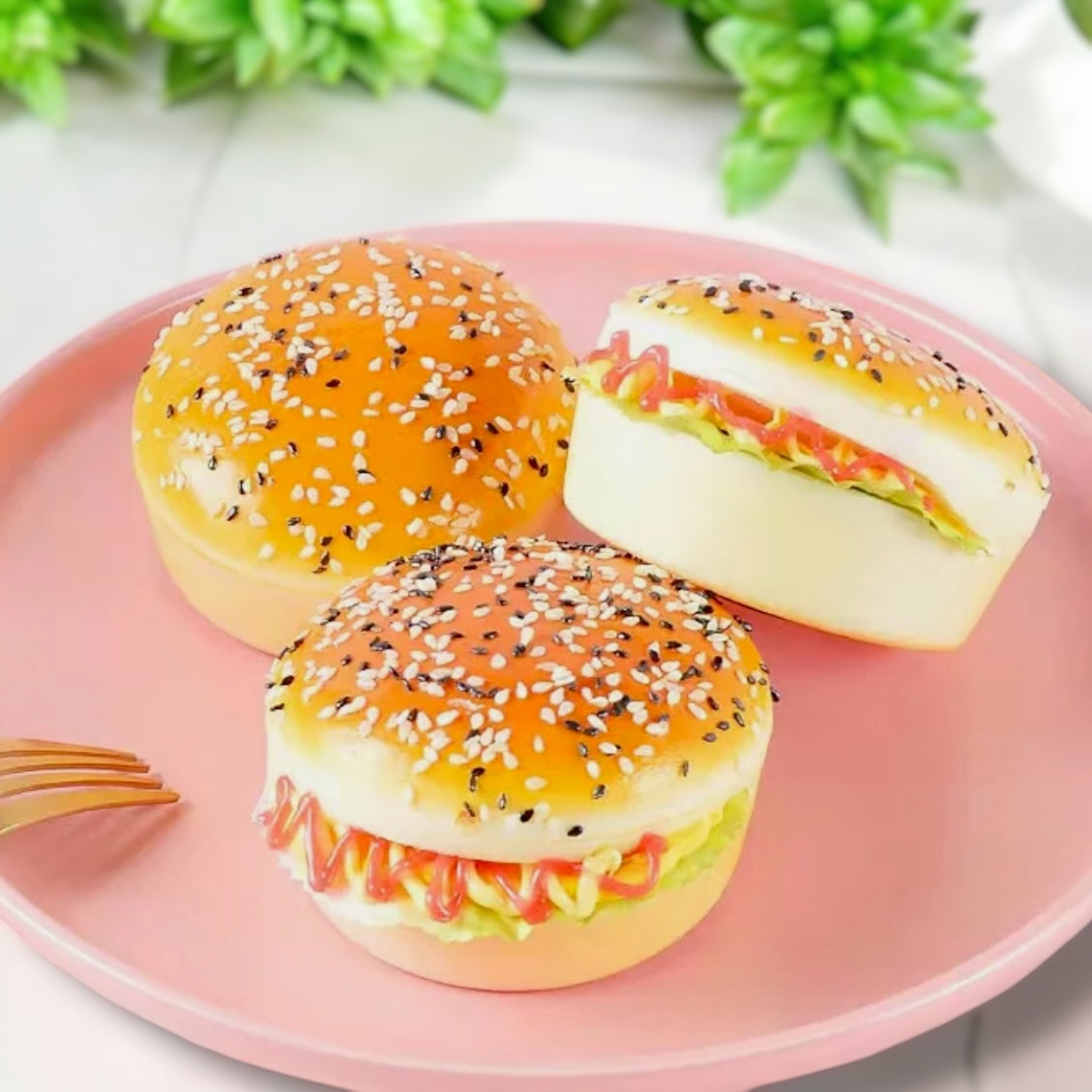 Burger Fridge Magnet (Pack Of 2)