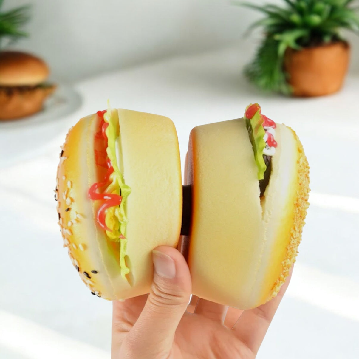 Burger Fridge Magnet (Pack Of 2)