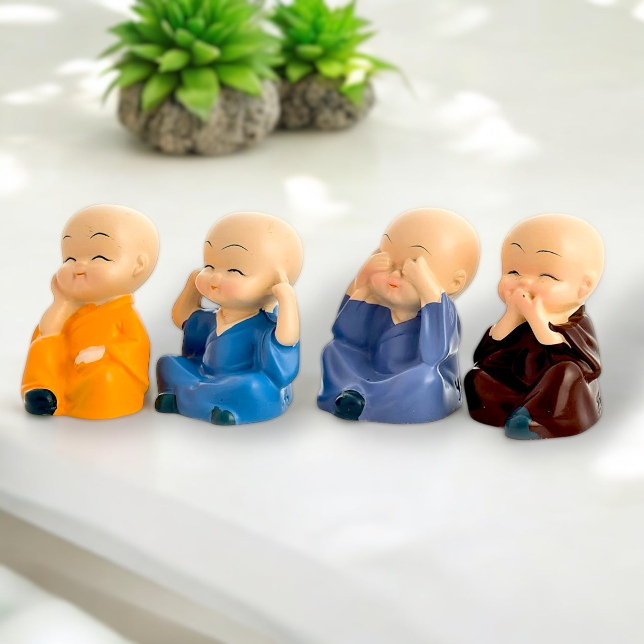Buddha Monk Set of 4
