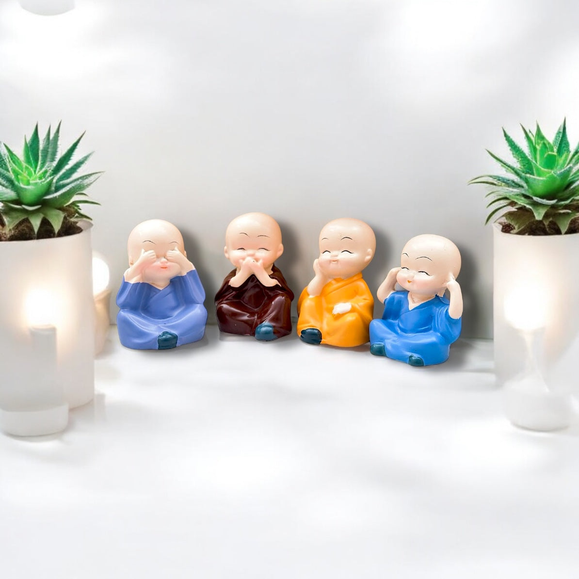 Buddha Monk Set of 4
