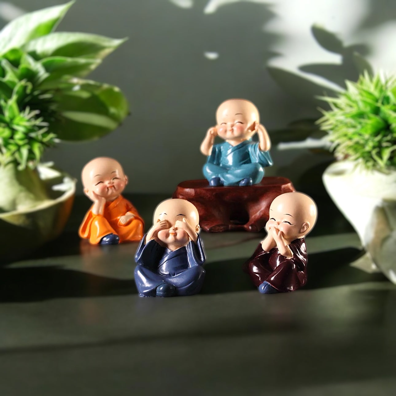 Buddha Monk Set of 4