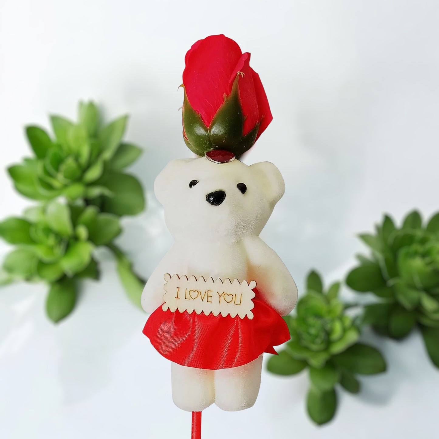 Rose with Teddy