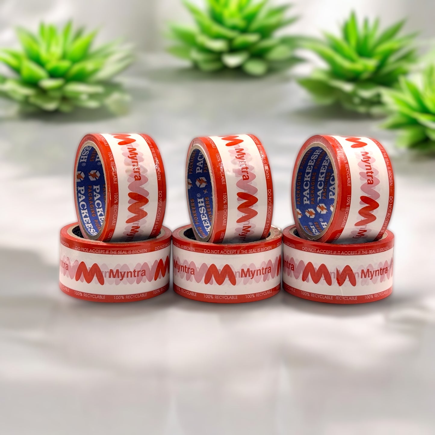 Myntra Red Printed Tape(Pack of 6)