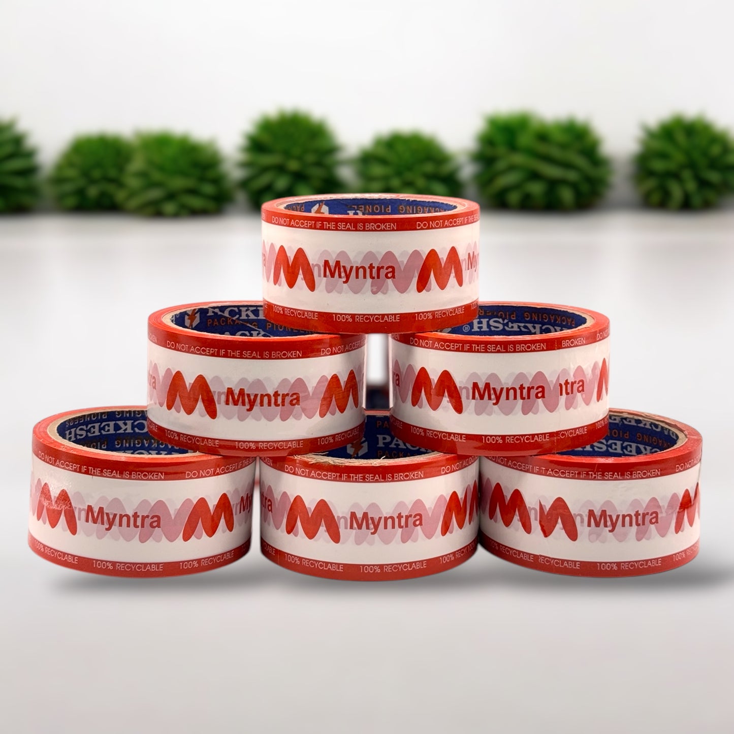 Myntra Red Printed Tape(Pack of 6)