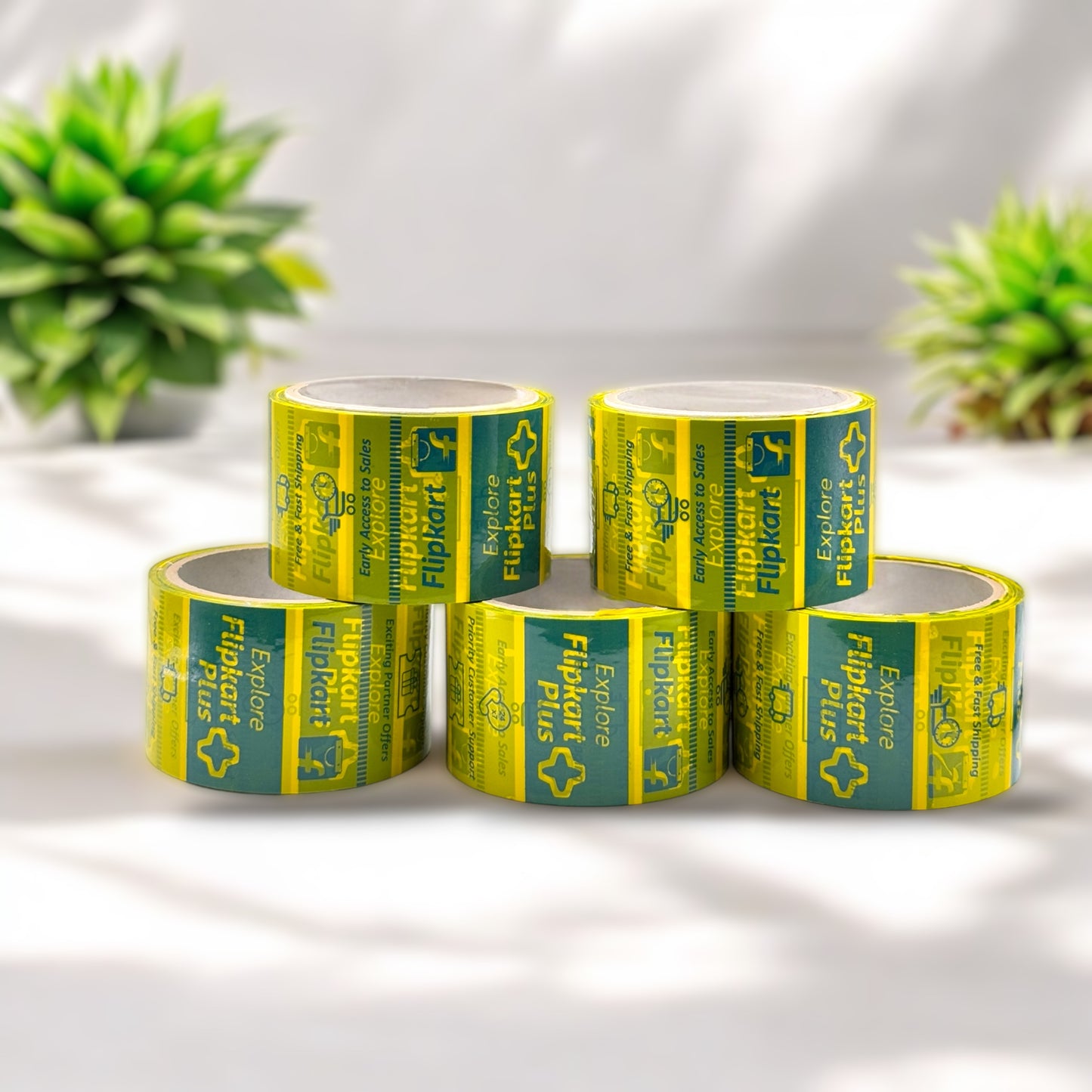 Flipkart Printed Tapes ( Pack of 5)