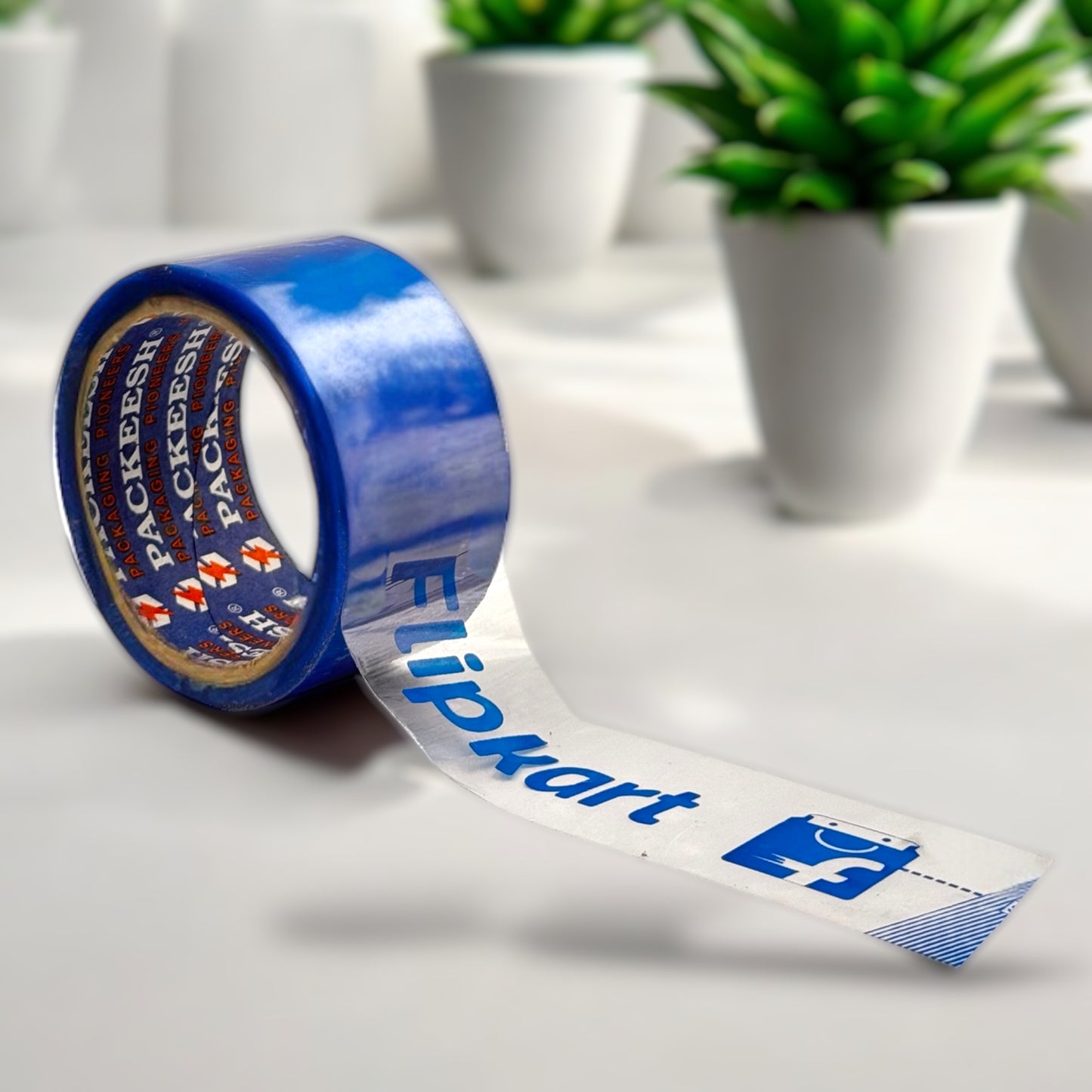 Flipkart Printed Blue Tape ( Pack of 5)