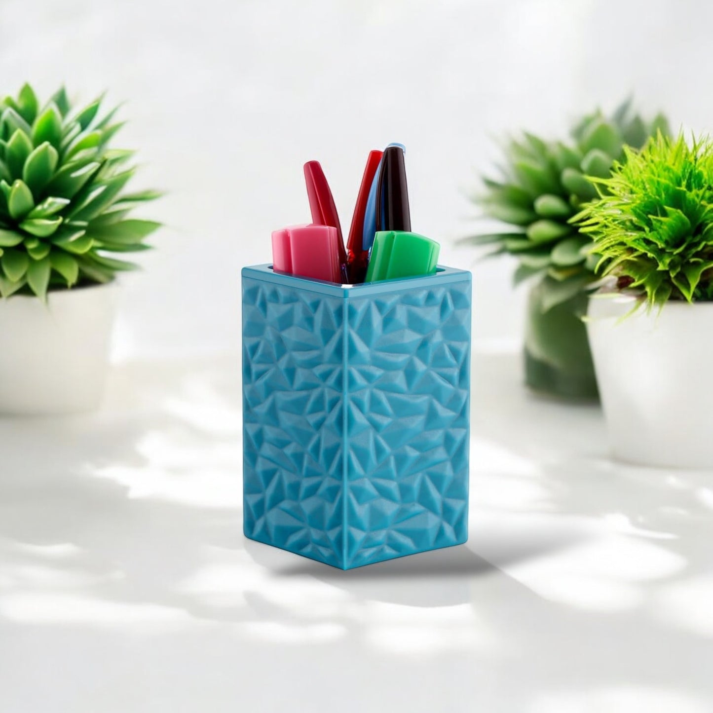 Modern Bathroom Accessory Set (Blue)