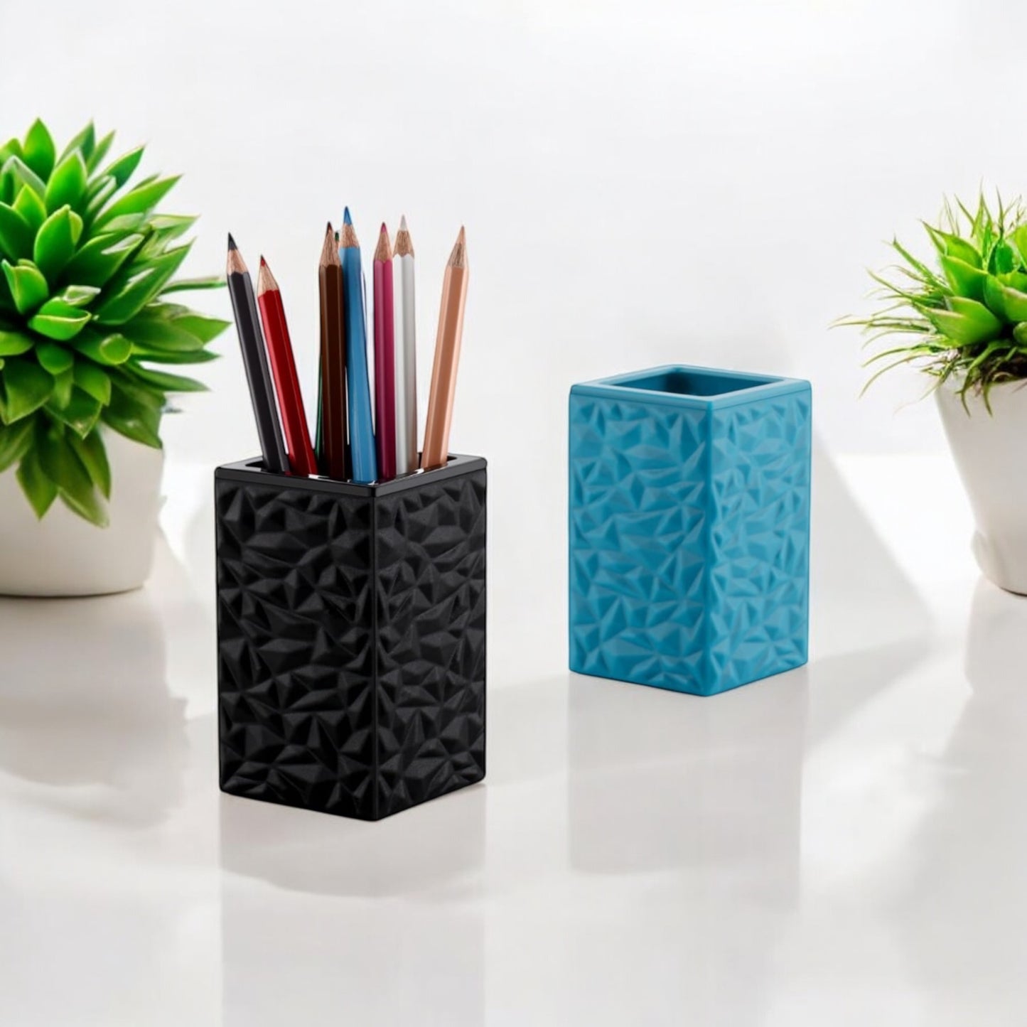 Modern Bathroom Accessory Set (Blue)