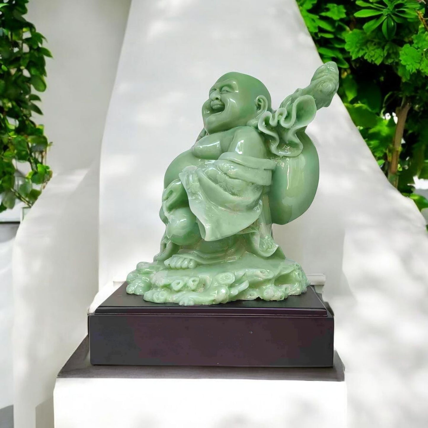 Charming Jade Buddha Figurine for Prosperity
