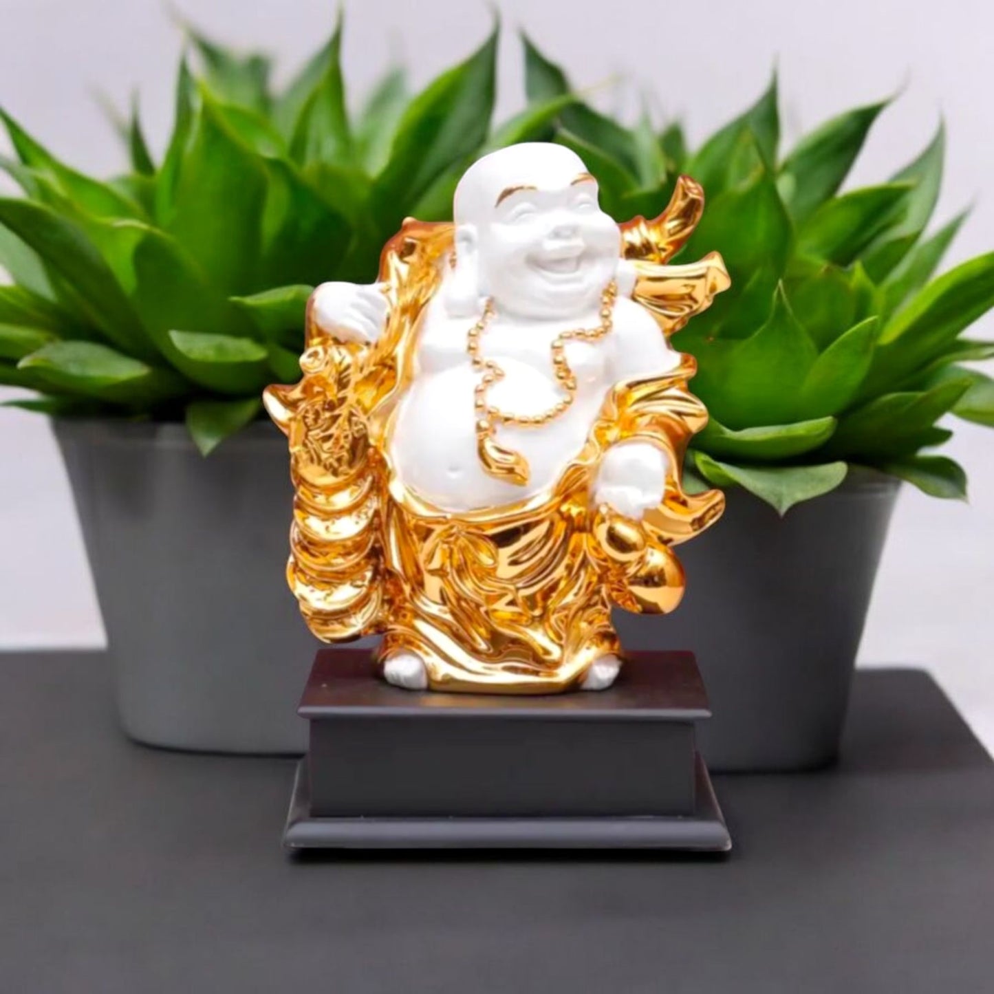 Golden Prosperity Buddha Decorative Statue
