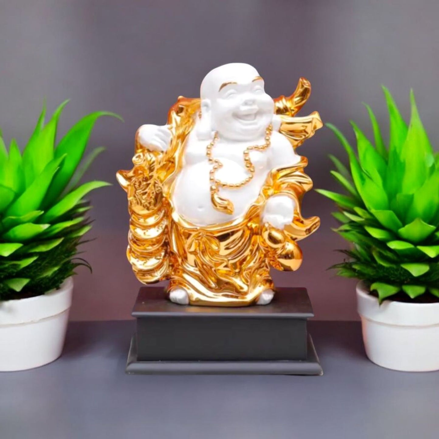 Golden Prosperity Buddha Decorative Statue