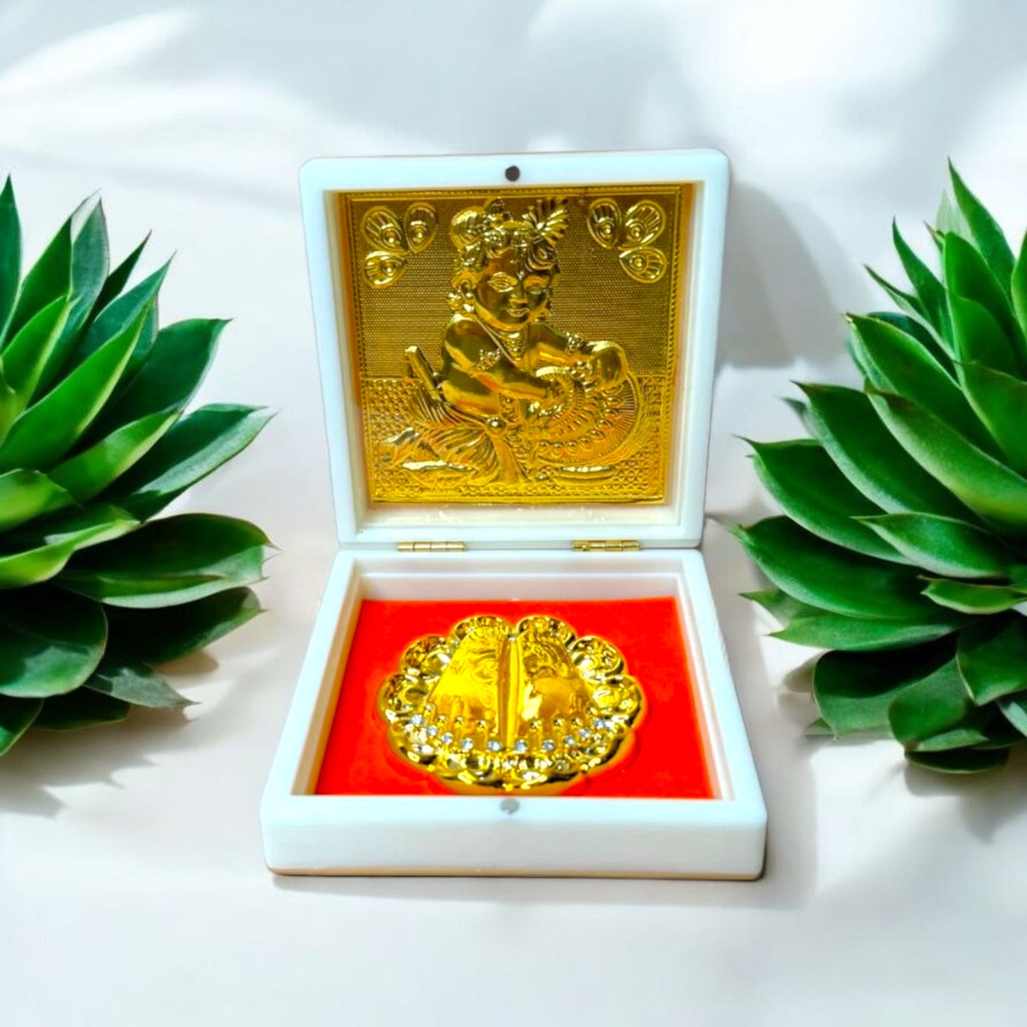 Divine Gold Plated Lord Krishna Gift Set