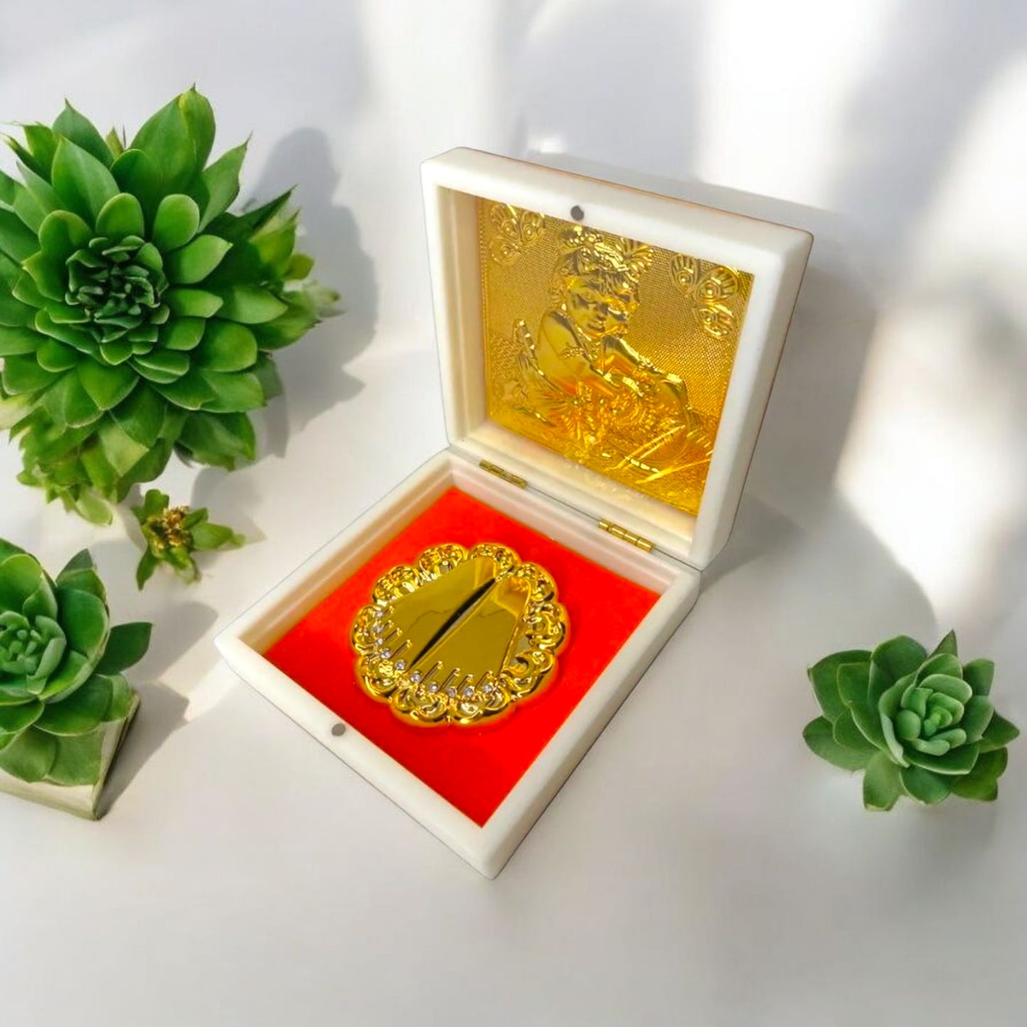 Divine Gold Plated Lord Krishna Gift Set