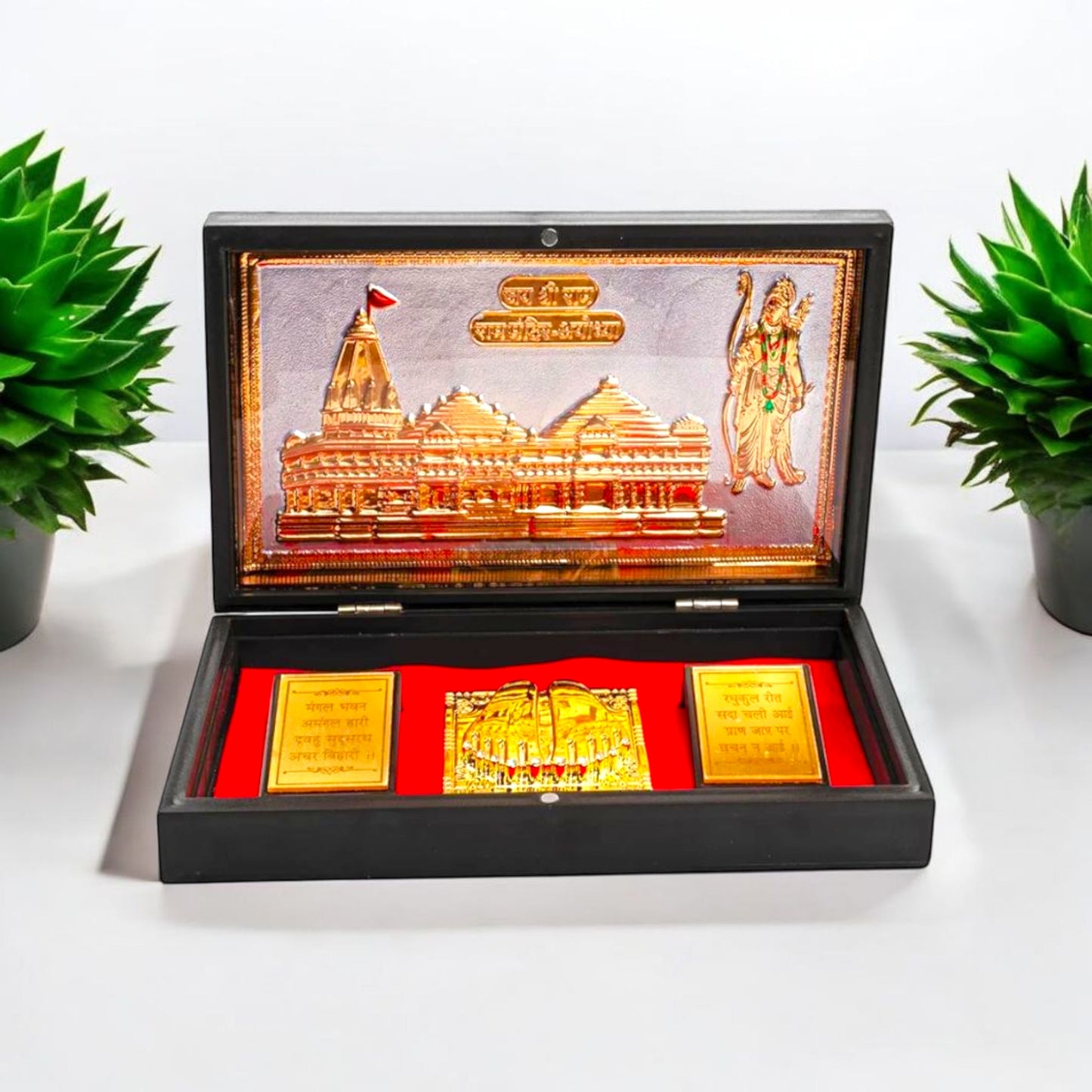 Exquisite Temple-Inspired Gold Plated Gift Set