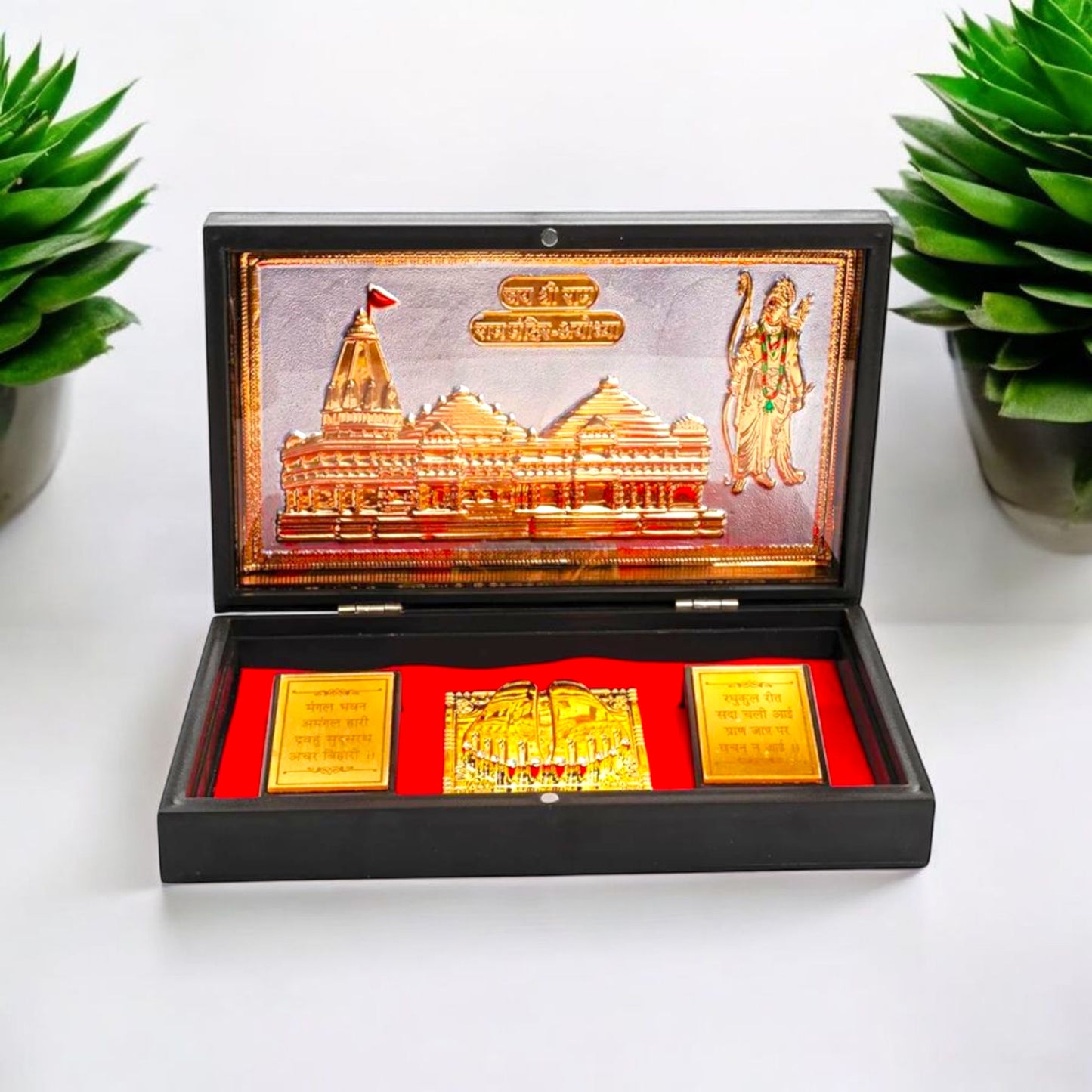 Exquisite Temple-Inspired Gold Plated Gift Set