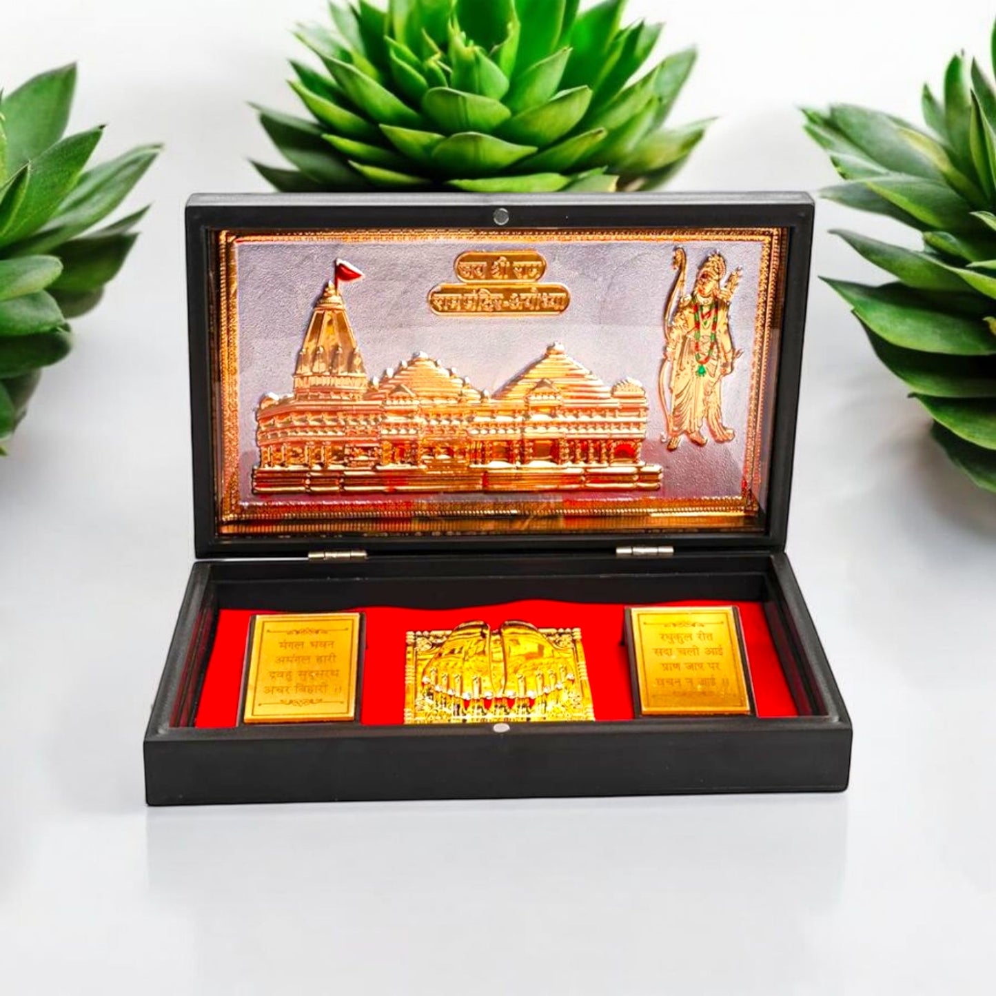 Exquisite Temple-Inspired Gold Plated Gift Set