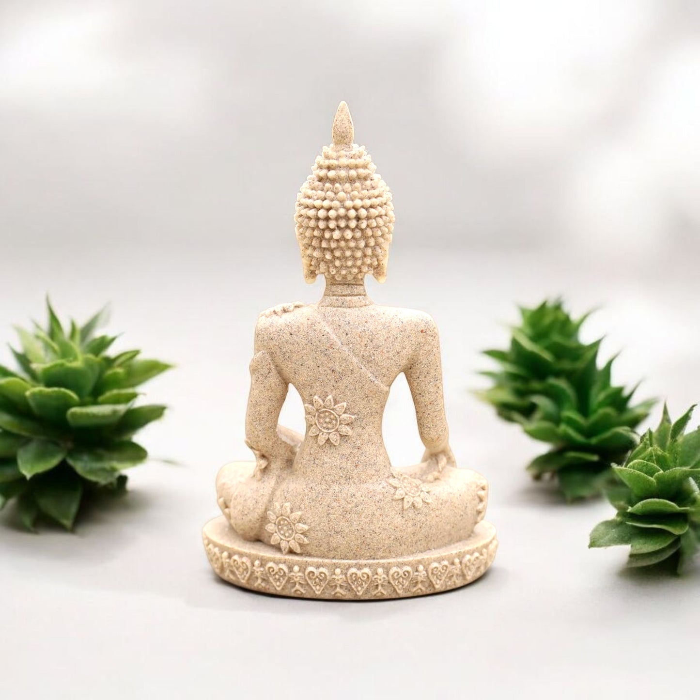 Serene Stone Buddha Meditation Statue