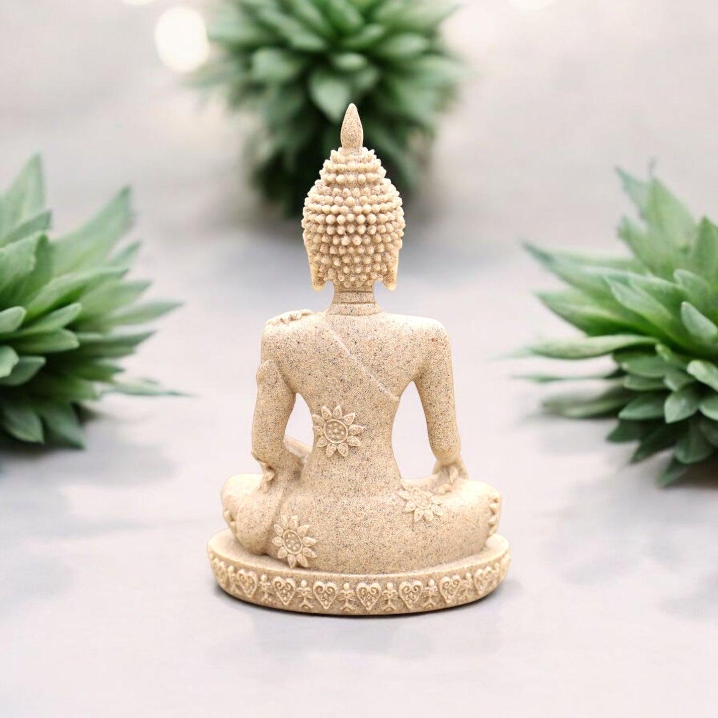 Serene Stone Buddha Meditation Statue