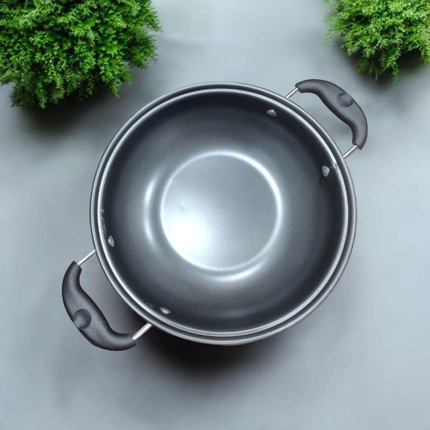 Non Stick Deep Kadhai with Cool Touch Handles