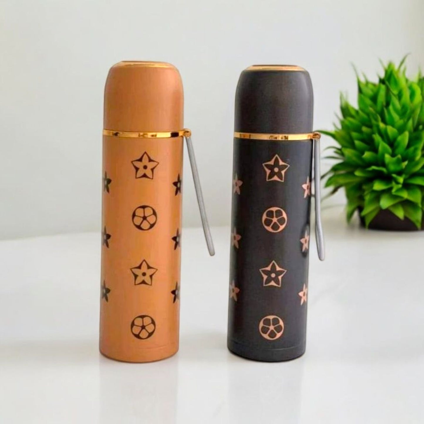 Luxury Patterned Insulated Flask Bottle 500ml