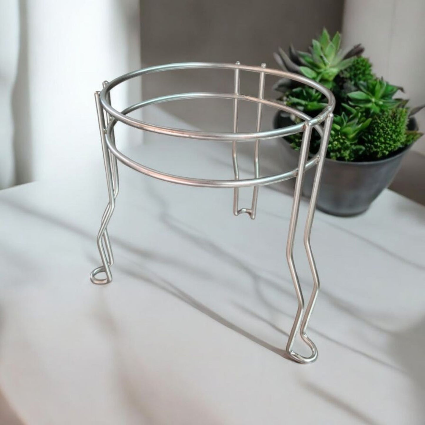 Compact Stainless Steel Plant Stand