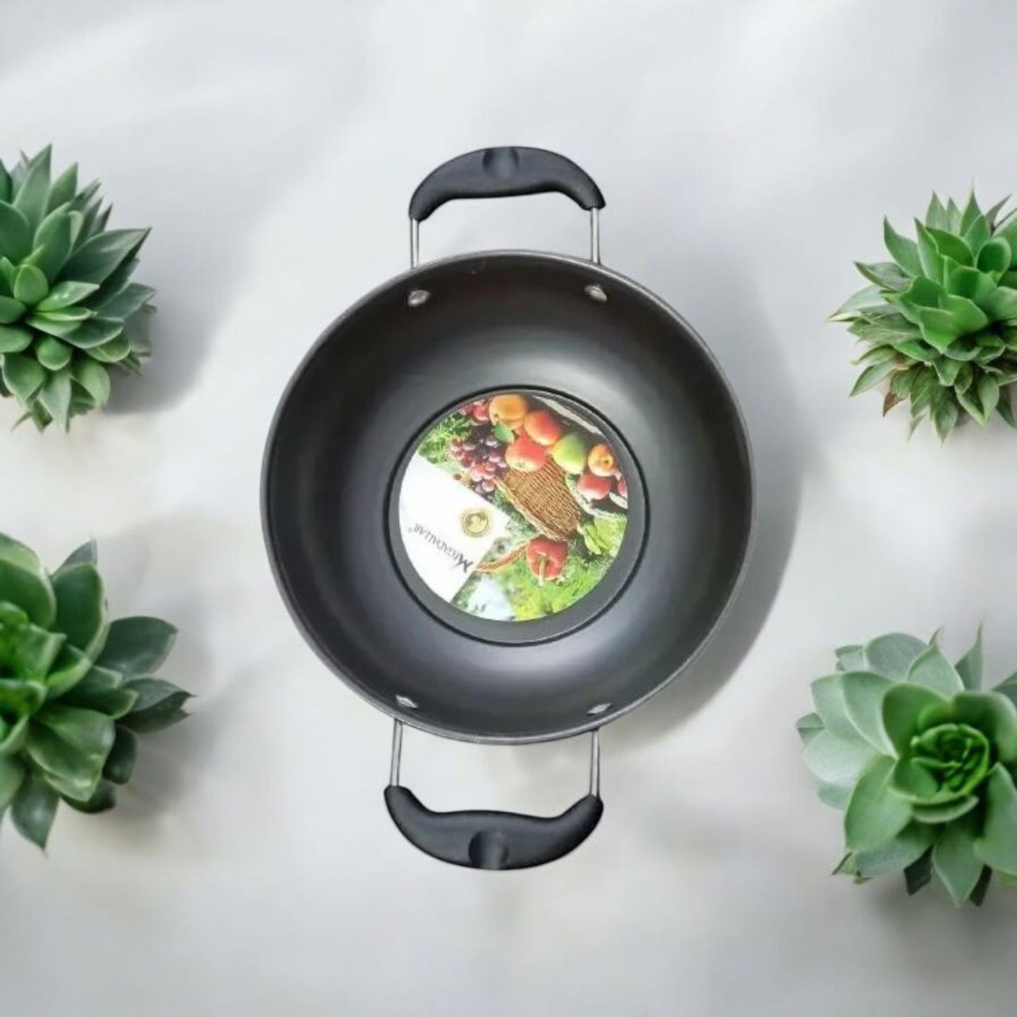 Non Stick Oval Kadhai with Dual Handles