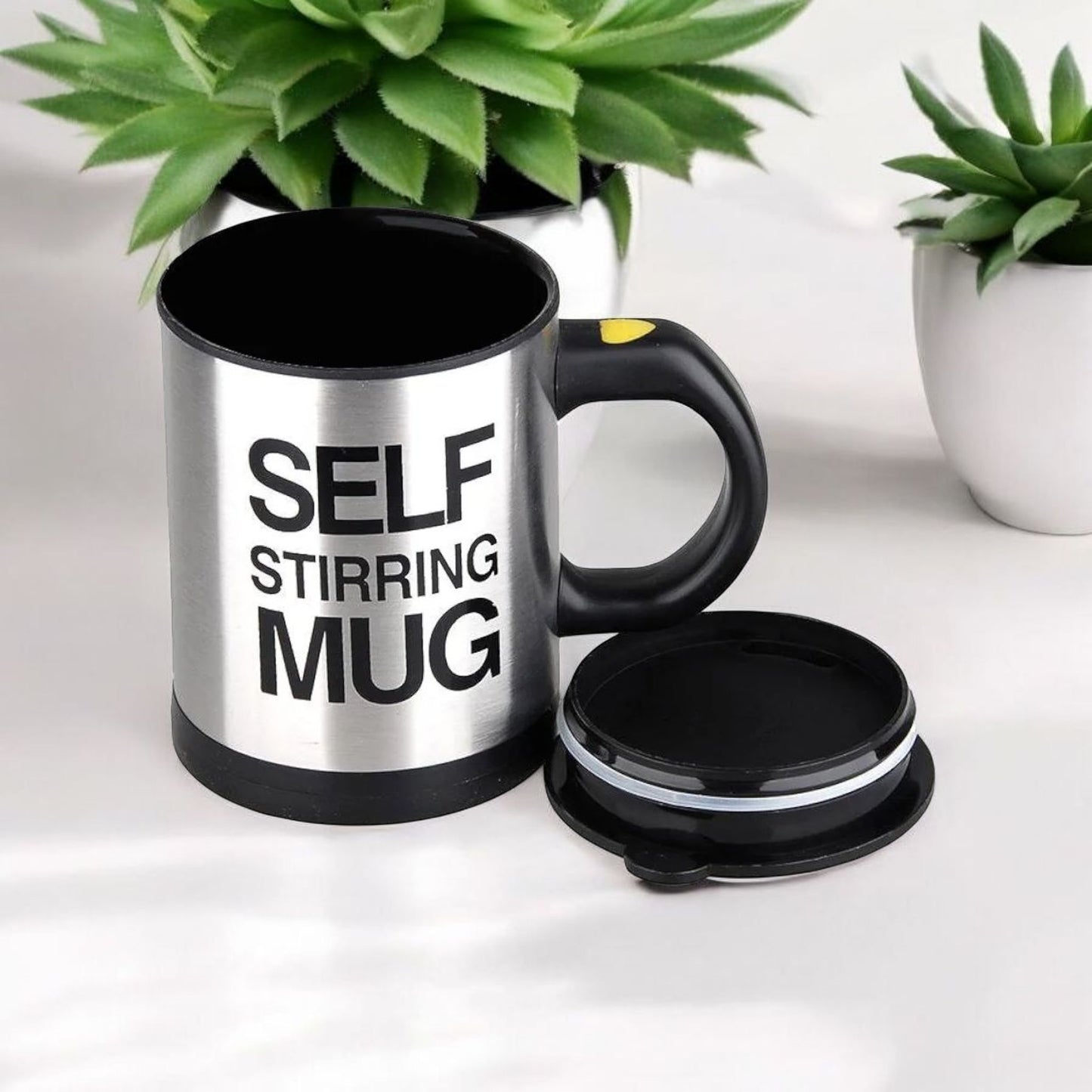 Electric Stainless Steel Stirring Mug