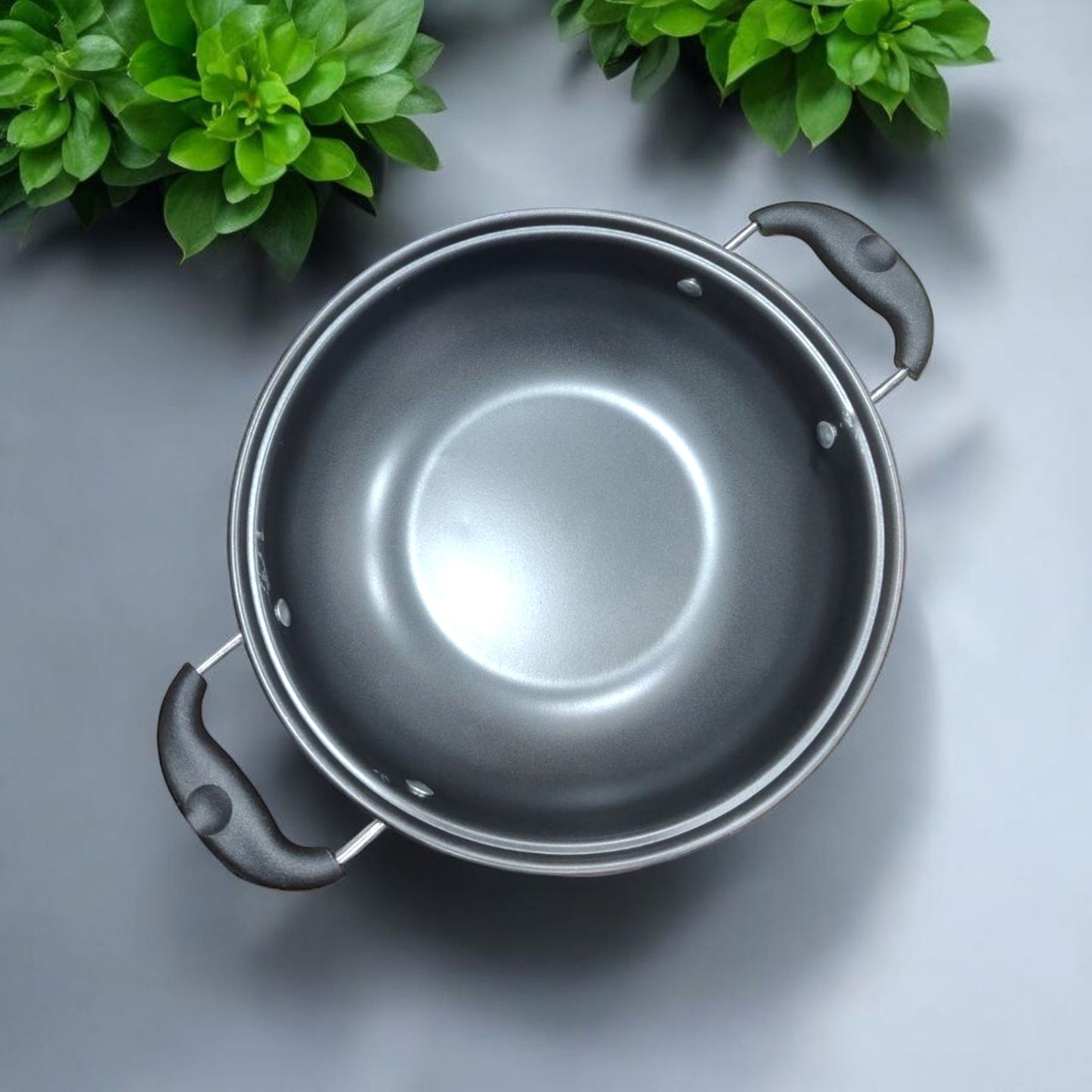 Non Stick Deep Kadhai with Cool Touch Handles
