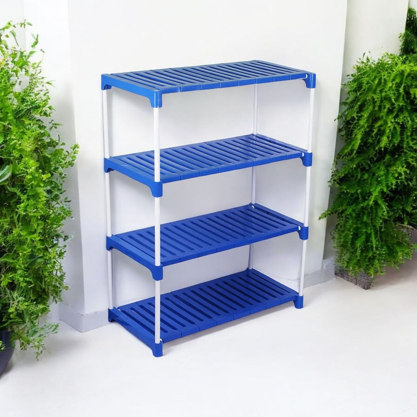 4-Tier Multipurpose Plastic Storage Rack