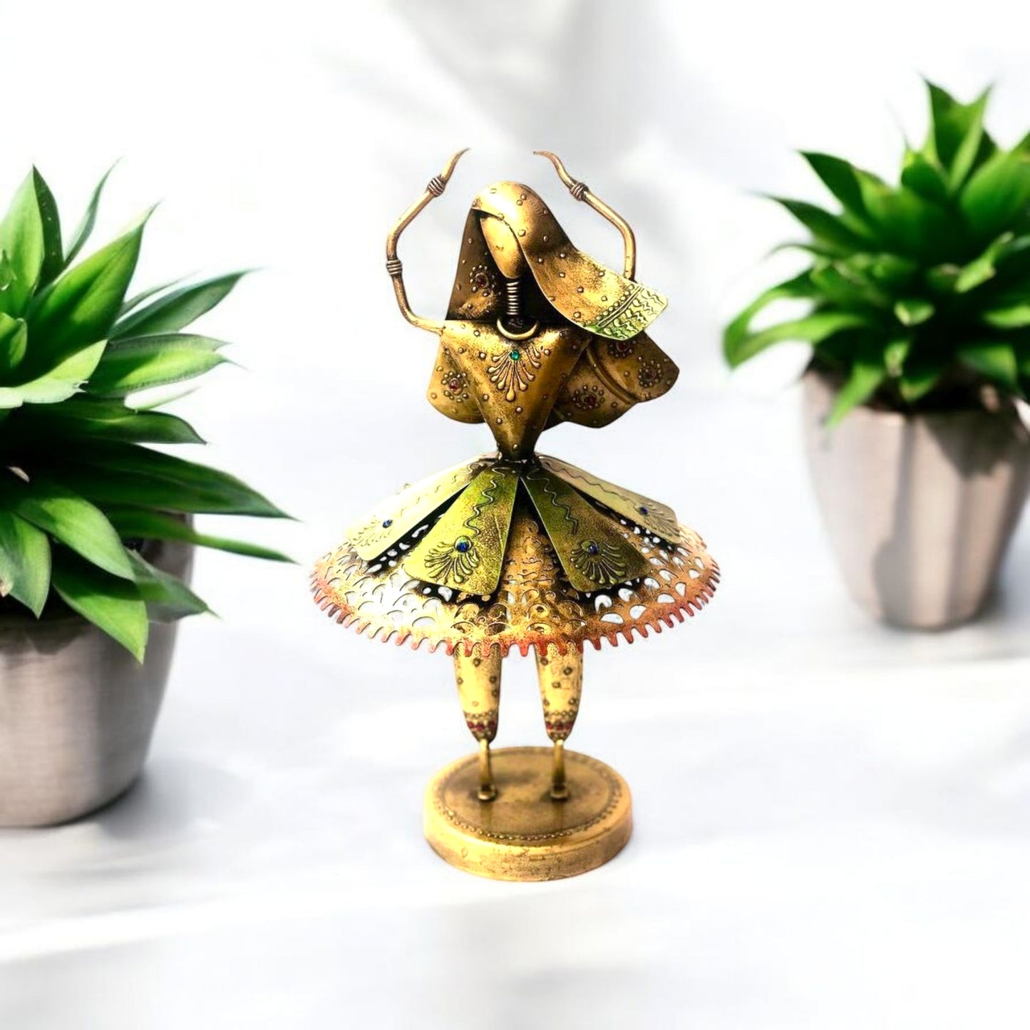 Brass Dancing Lady Figurine