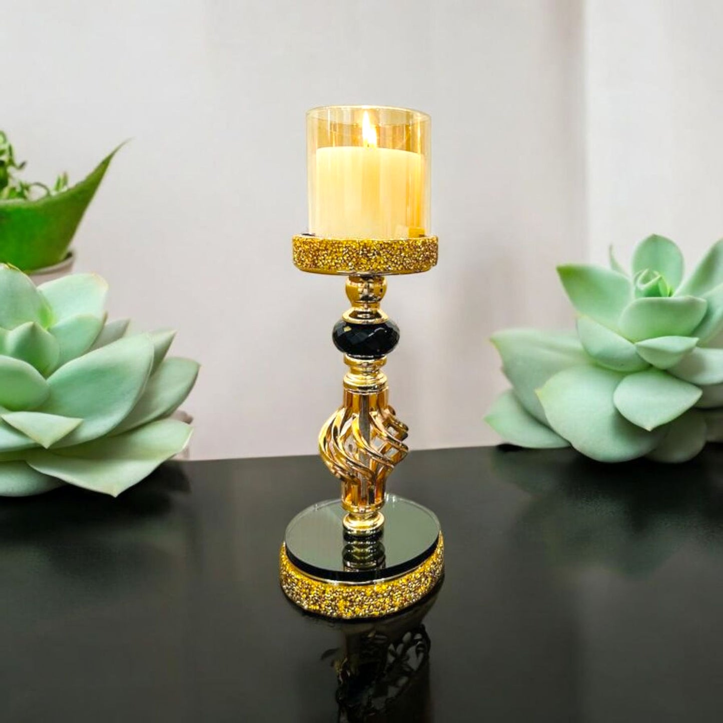 Gold Candle Holder Stand