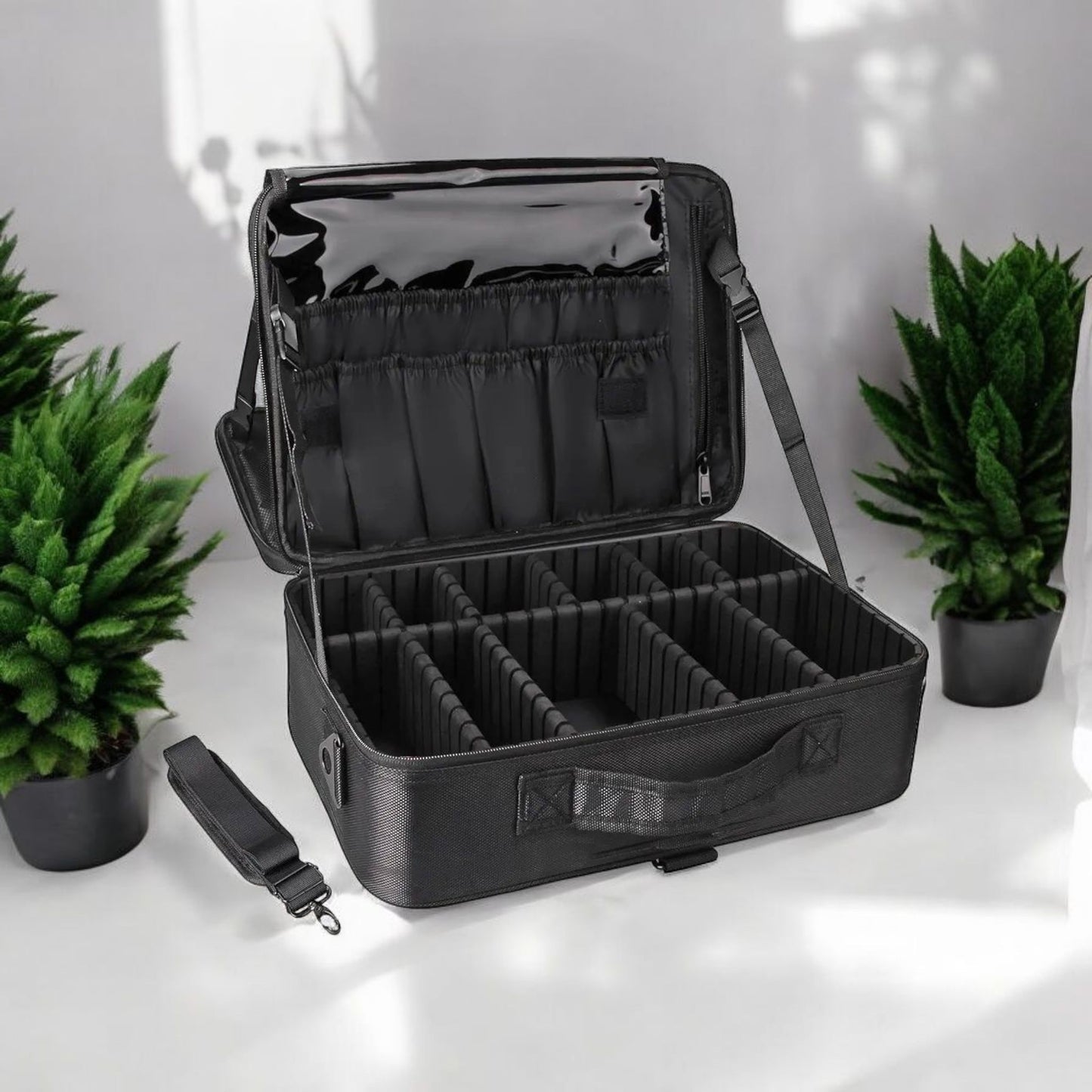 Spacious Adjustable Makeup Storage Bag