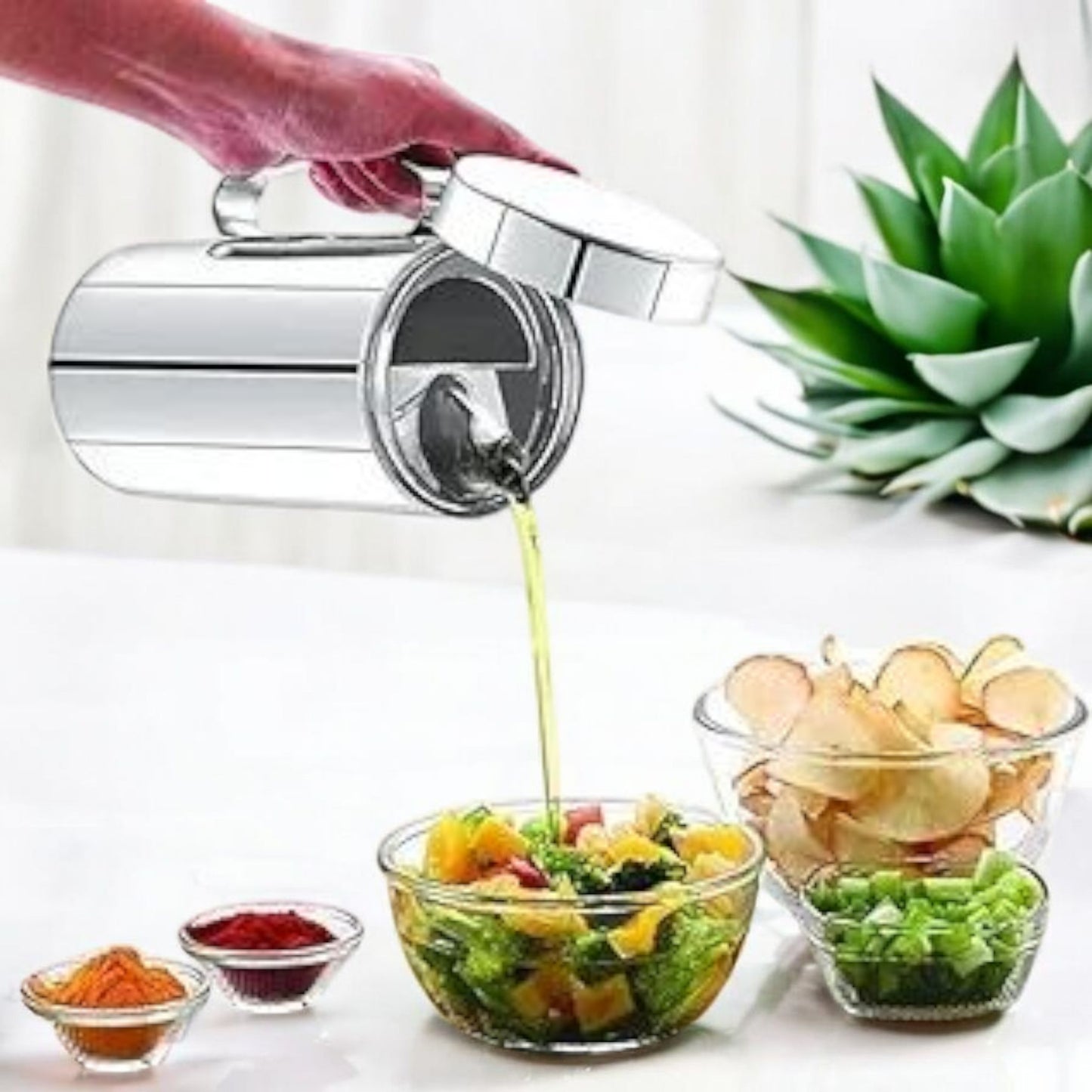 Stainless Steel Oil Storage Pot