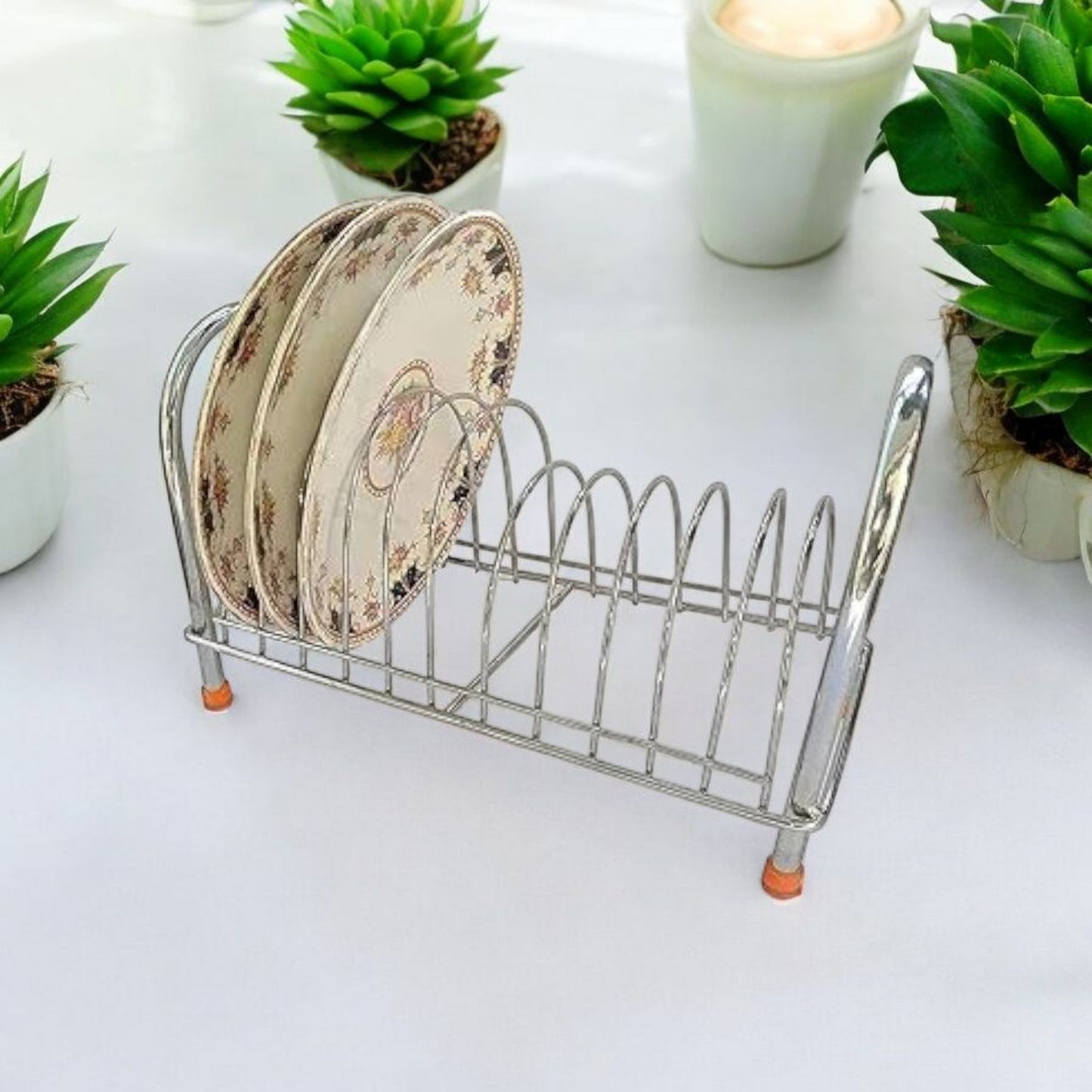 Stainless Steel Compact Plate Stand