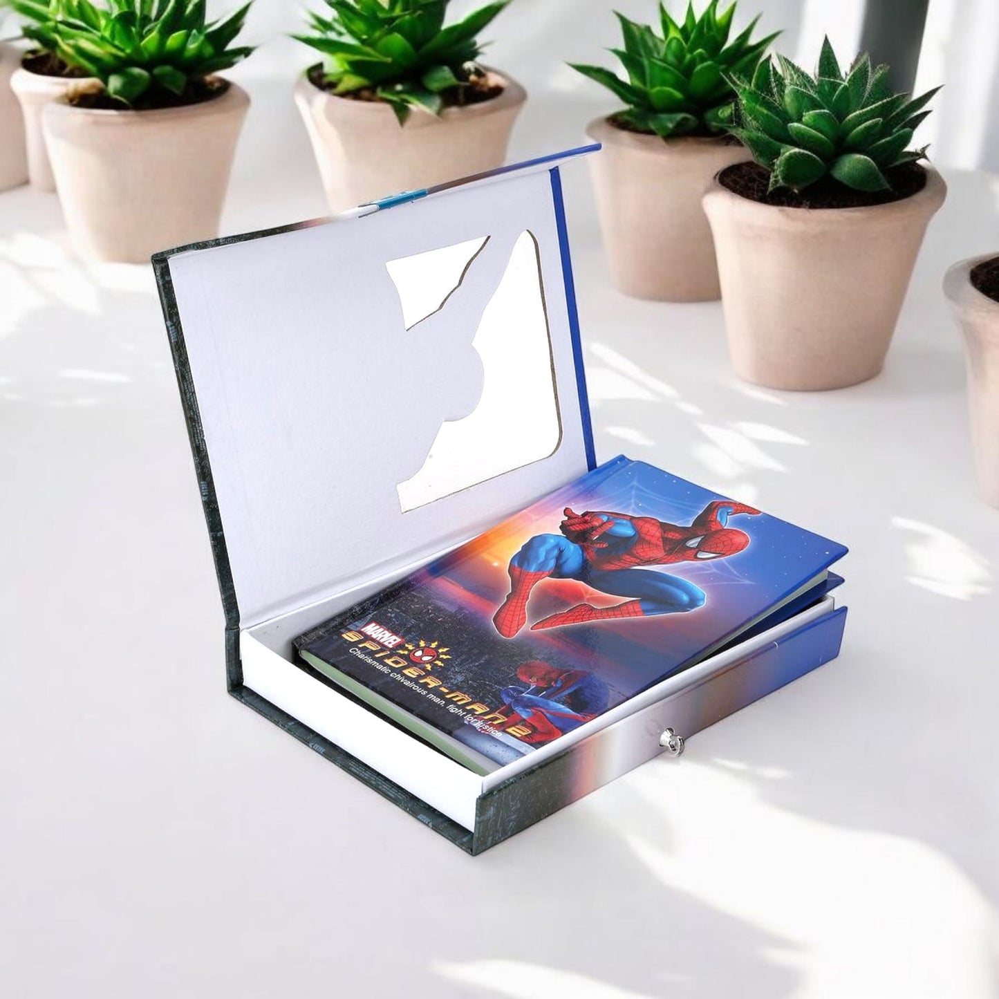 SpiderMan Themed Nootebook With Box