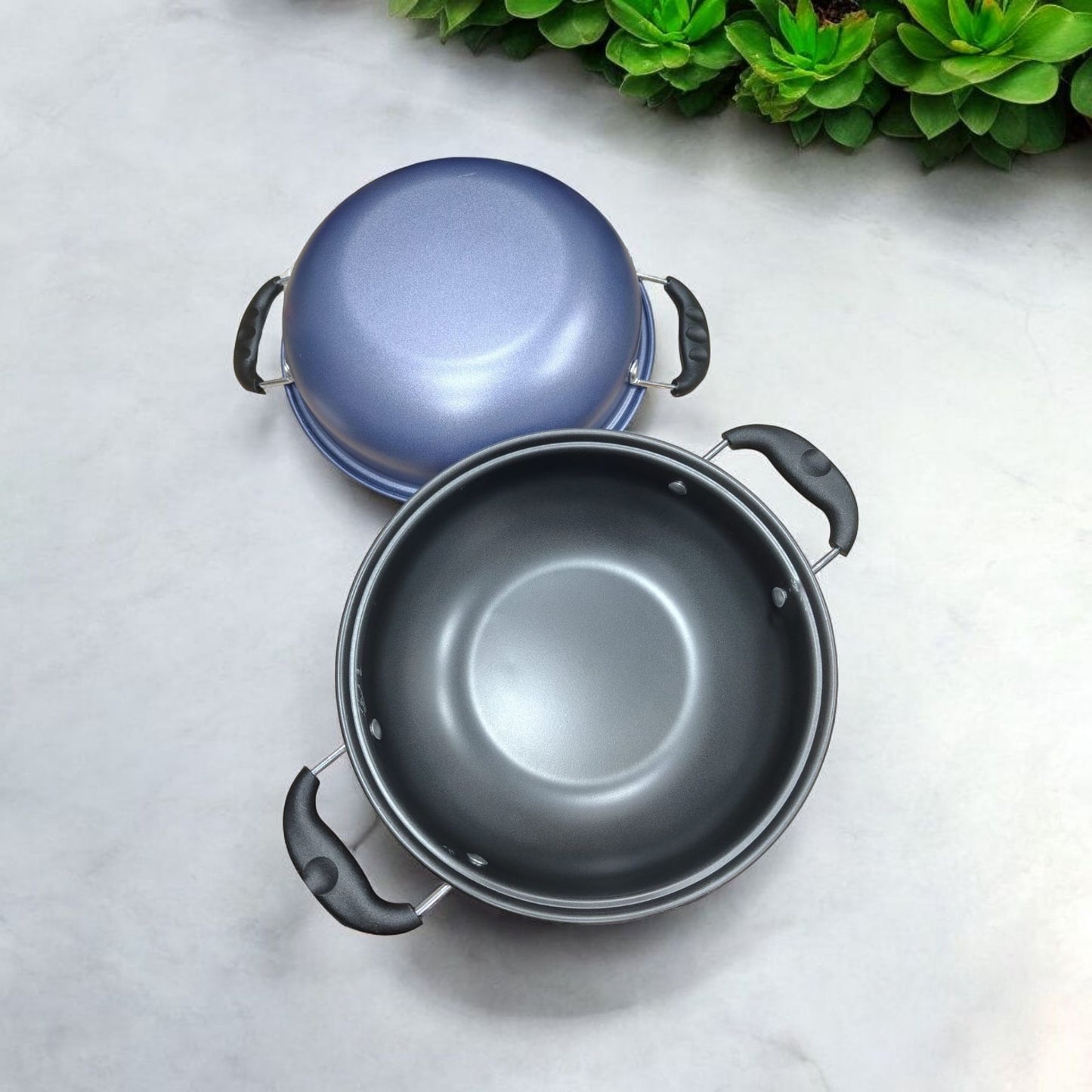 Non Stick Deep Kadhai with Cool Touch Handles