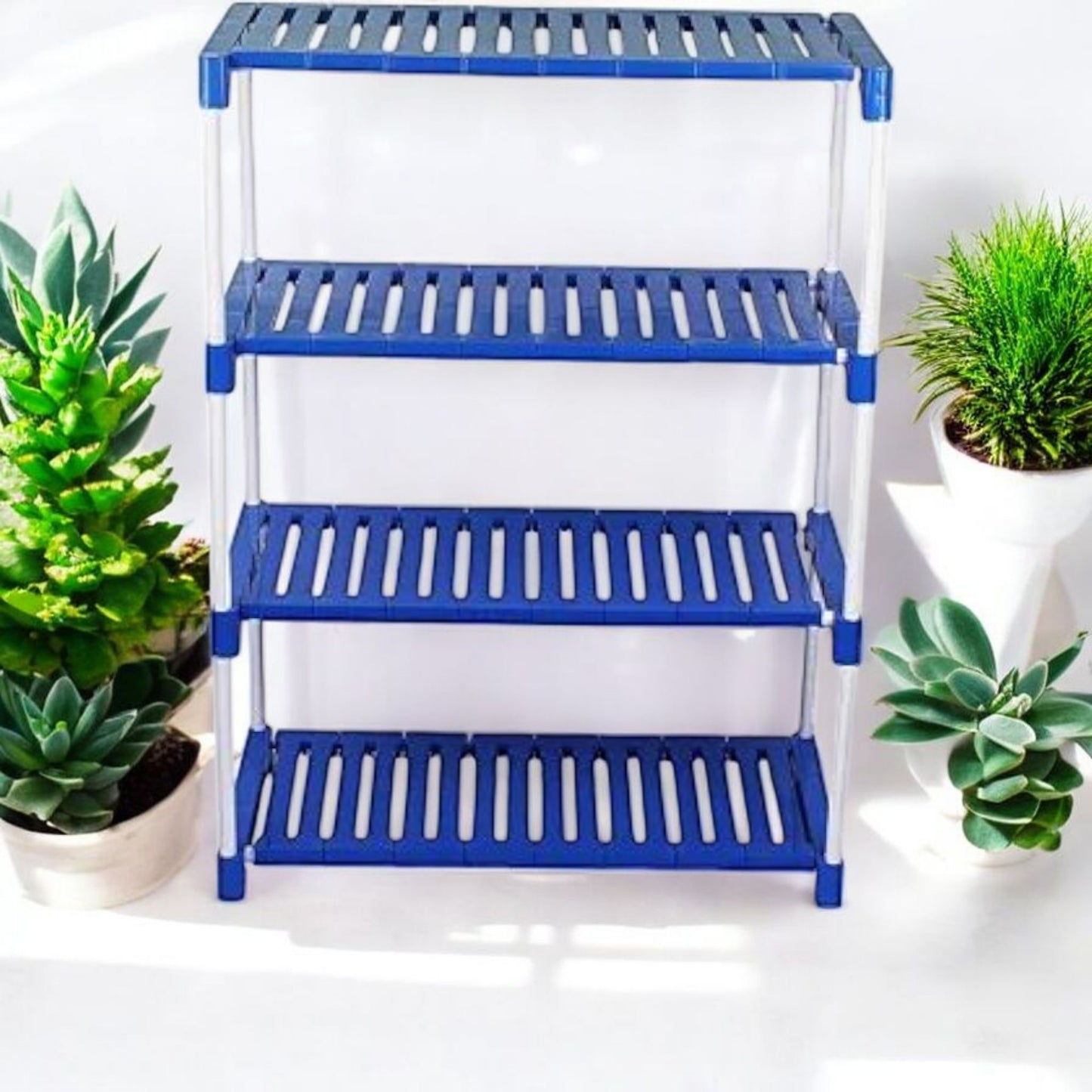 4-Tier Multipurpose Plastic Storage Rack