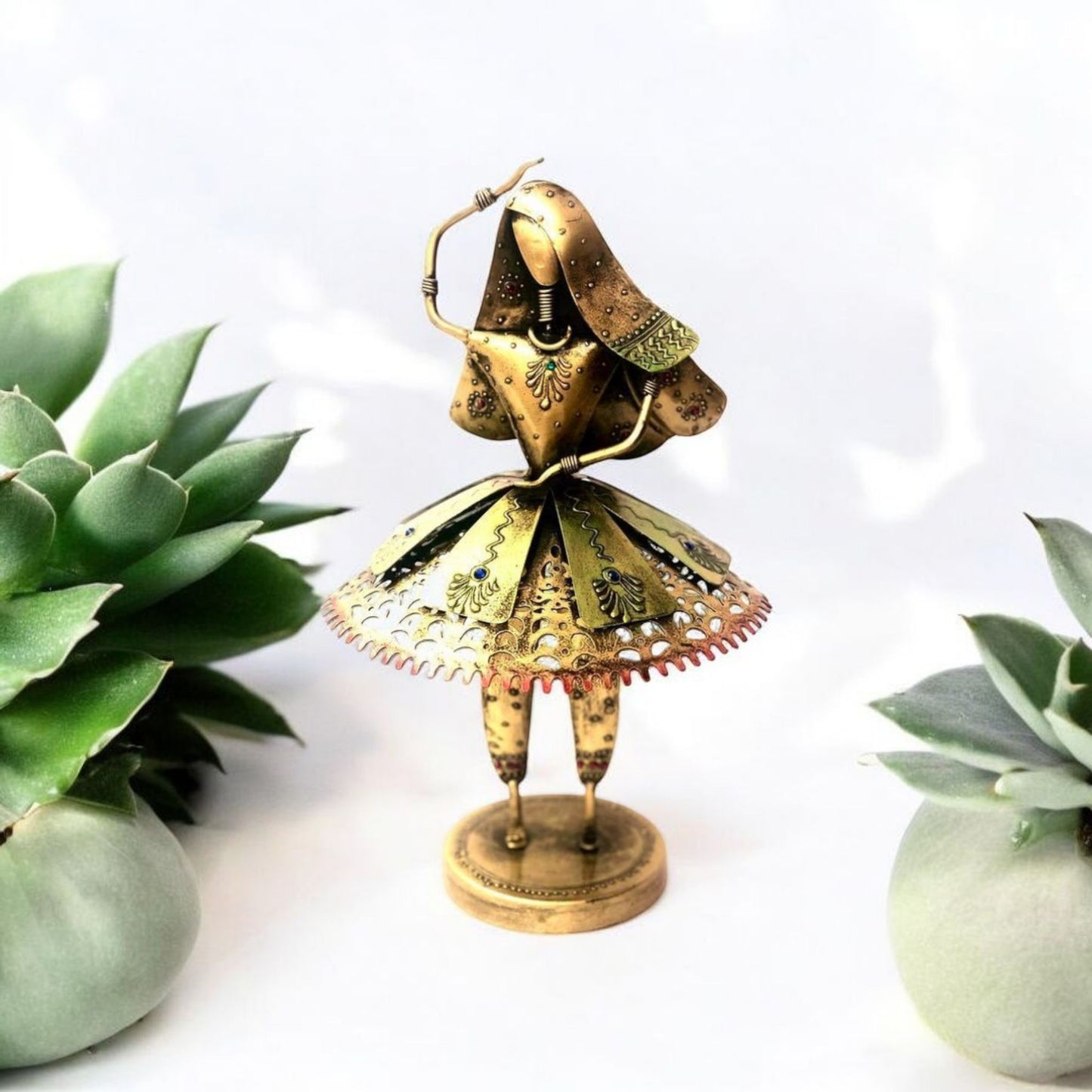 Brass Dancing Lady Figurine