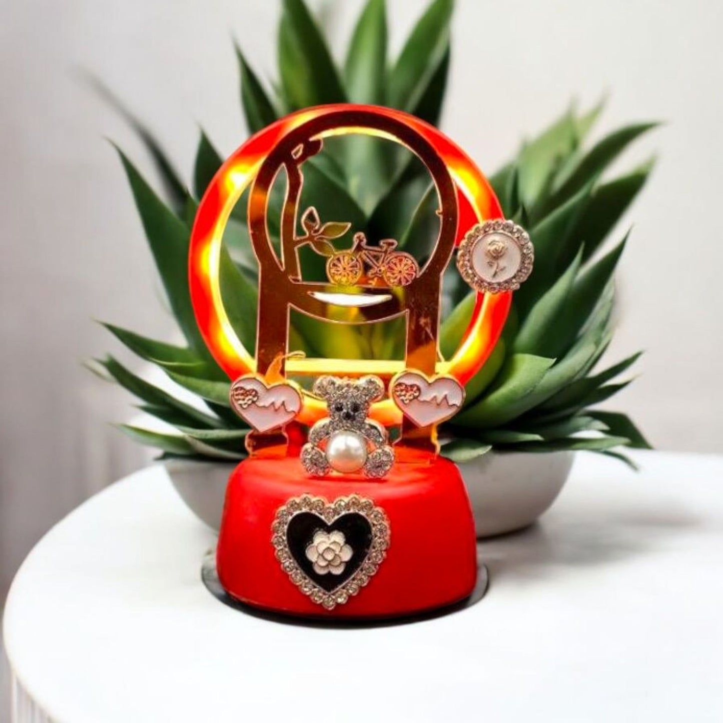 Romantic Decorative Night Lamp with Love Theme