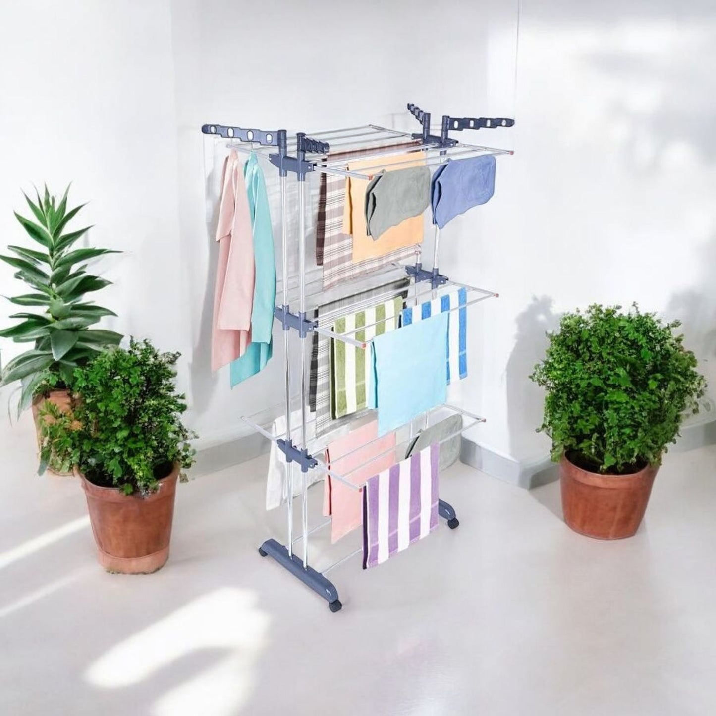 3-Tier Foldable Clothes Drying Rack