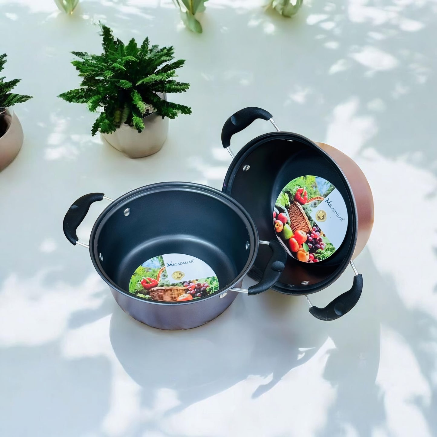 Non Stick Deep Kadhai with Dual Handles