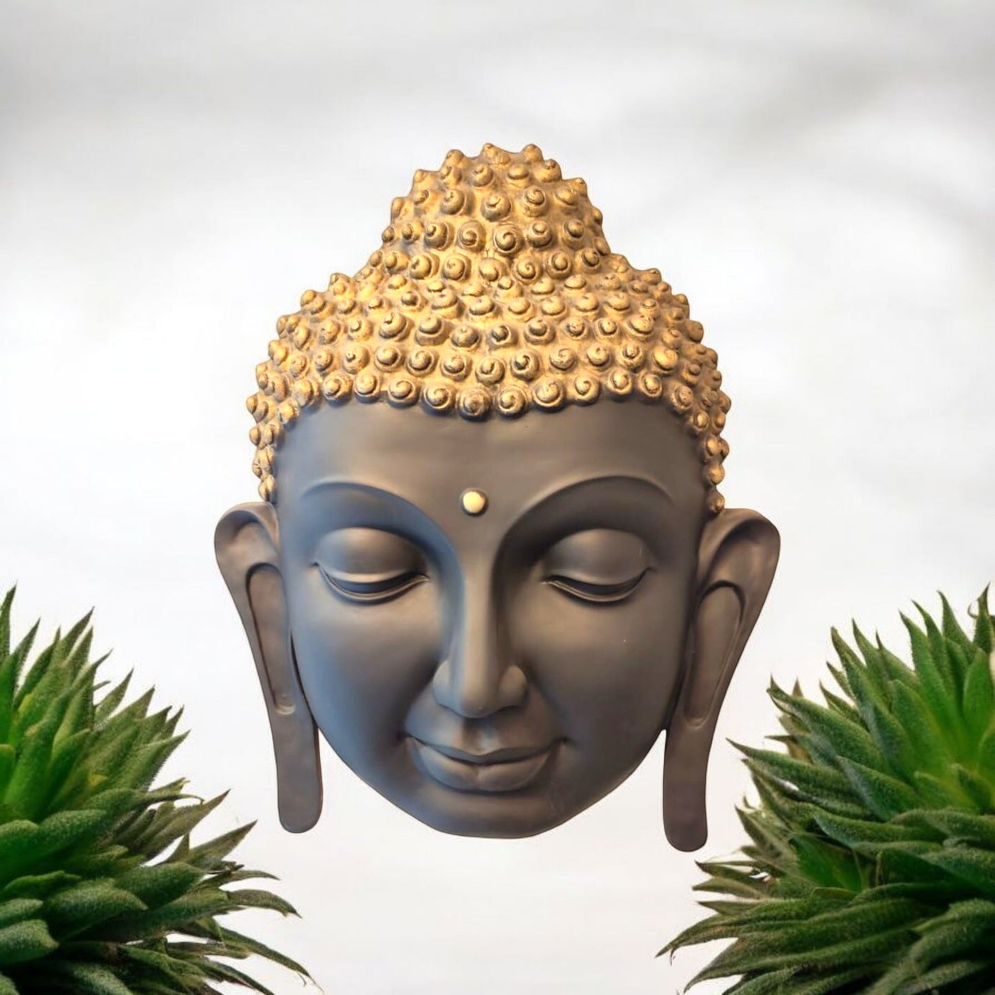 Buddha Head Decorative Sculpture
