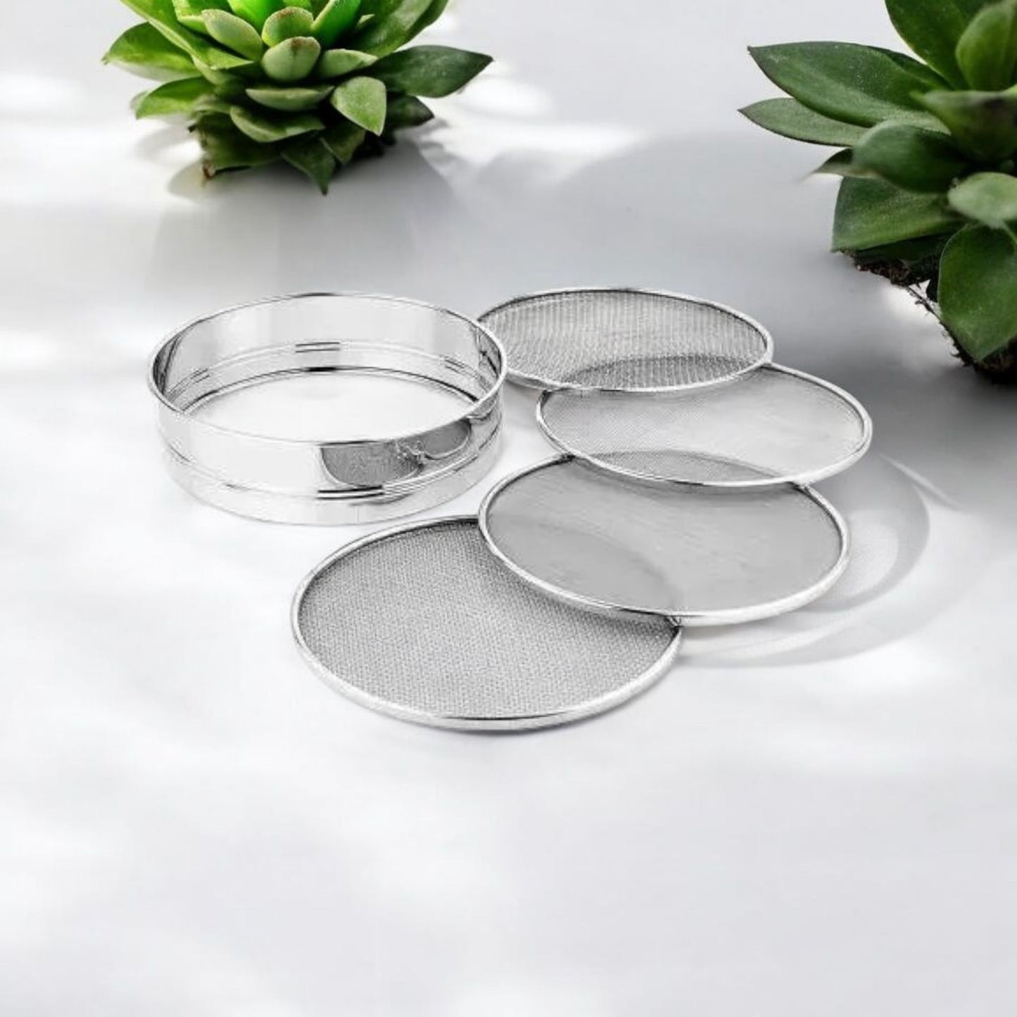 Stainless Steel Multi-Mesh Flour Sieve Set