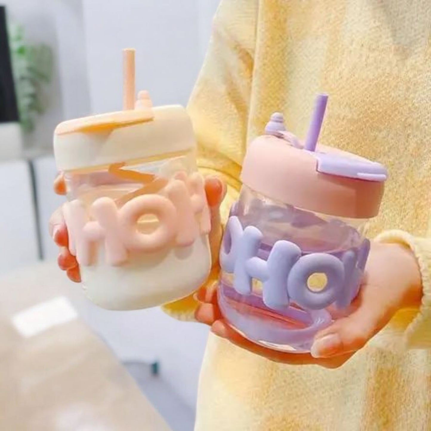 Cute OHO Mini Glass Cup 400ml