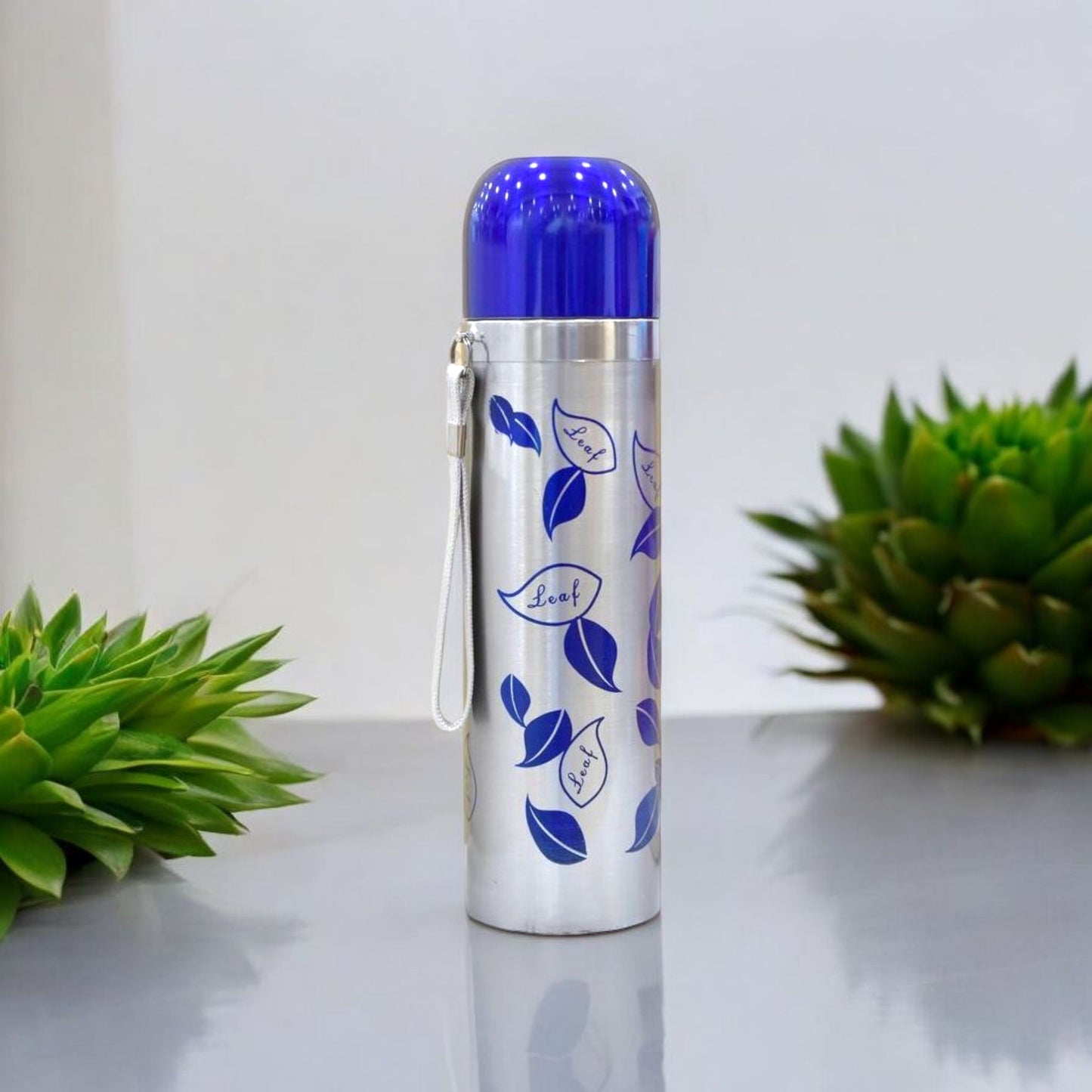 Leaf Print Stainless Steel Water Bottle 500ml