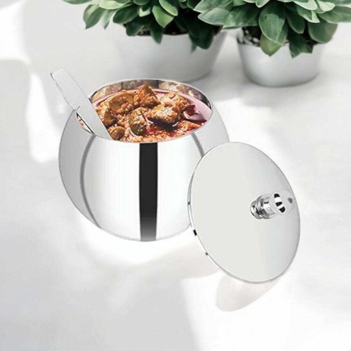 Stainless Steel Multipurpose Serving Pot